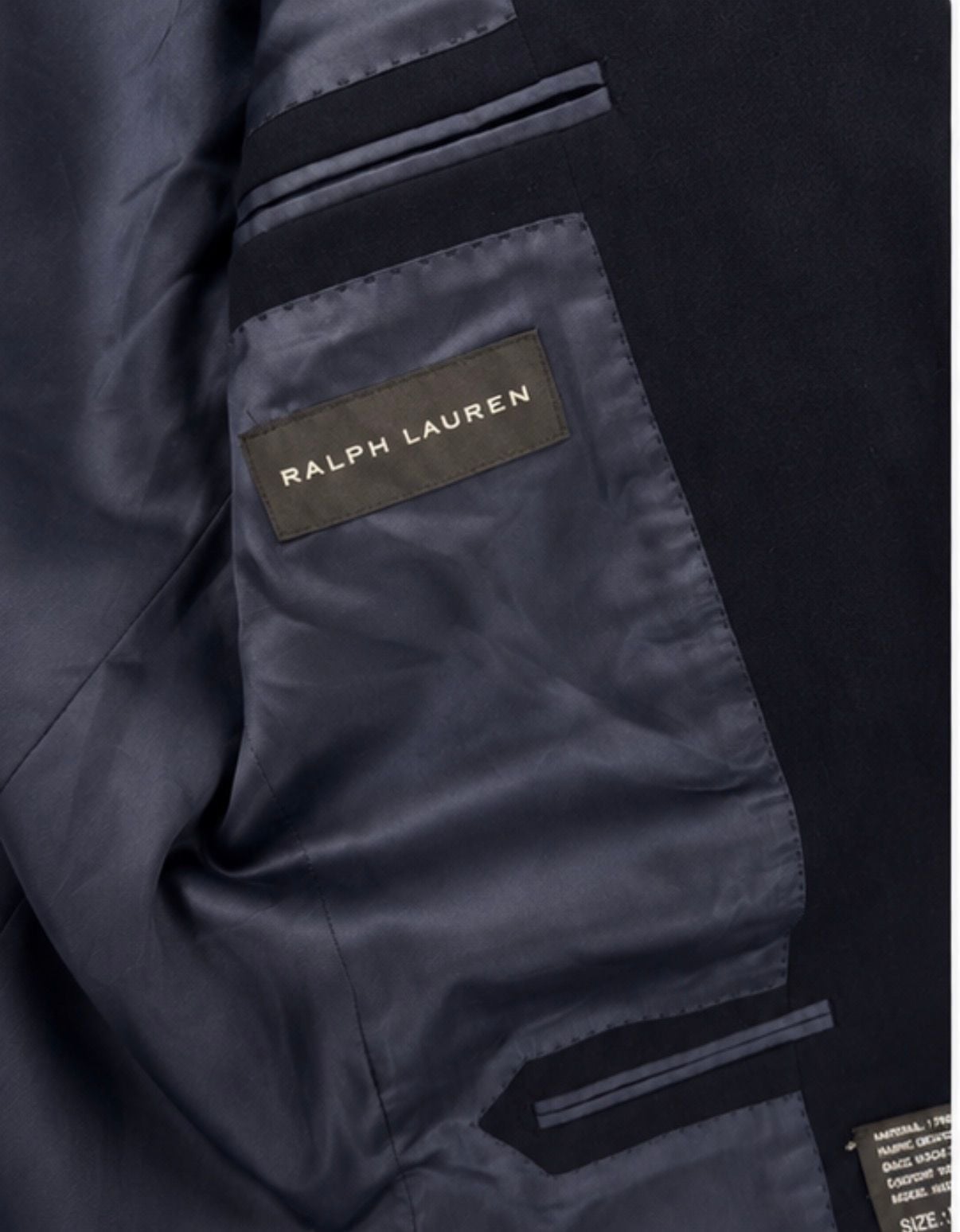 Ralph Lauren Black Label Anthony Black Wool Blazer 38S Silver Buttons RLBL 7