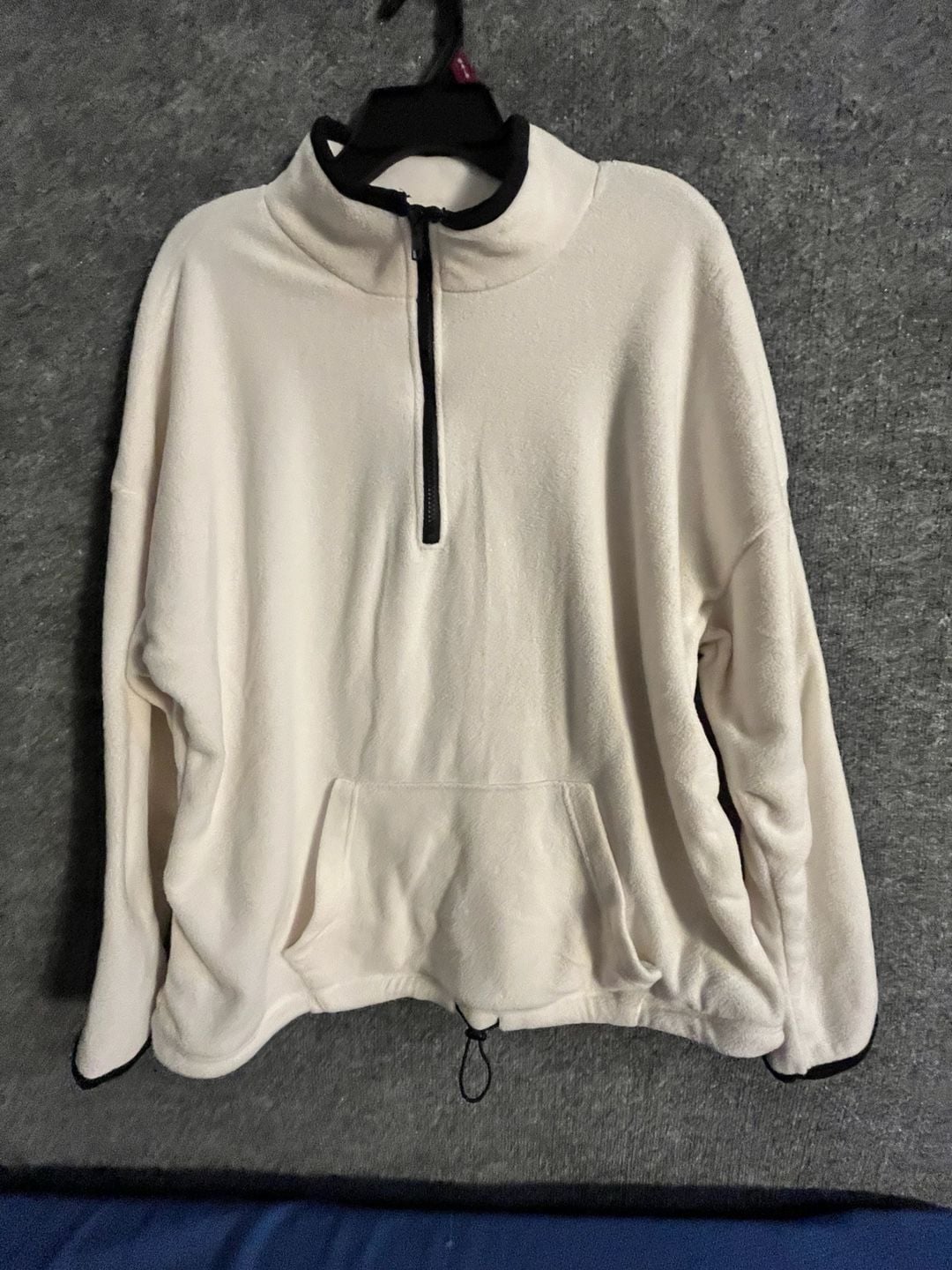Bobbie Brooks Fleece Pullover Size 2X White 1/4 Zip Plus Size 003-173 2