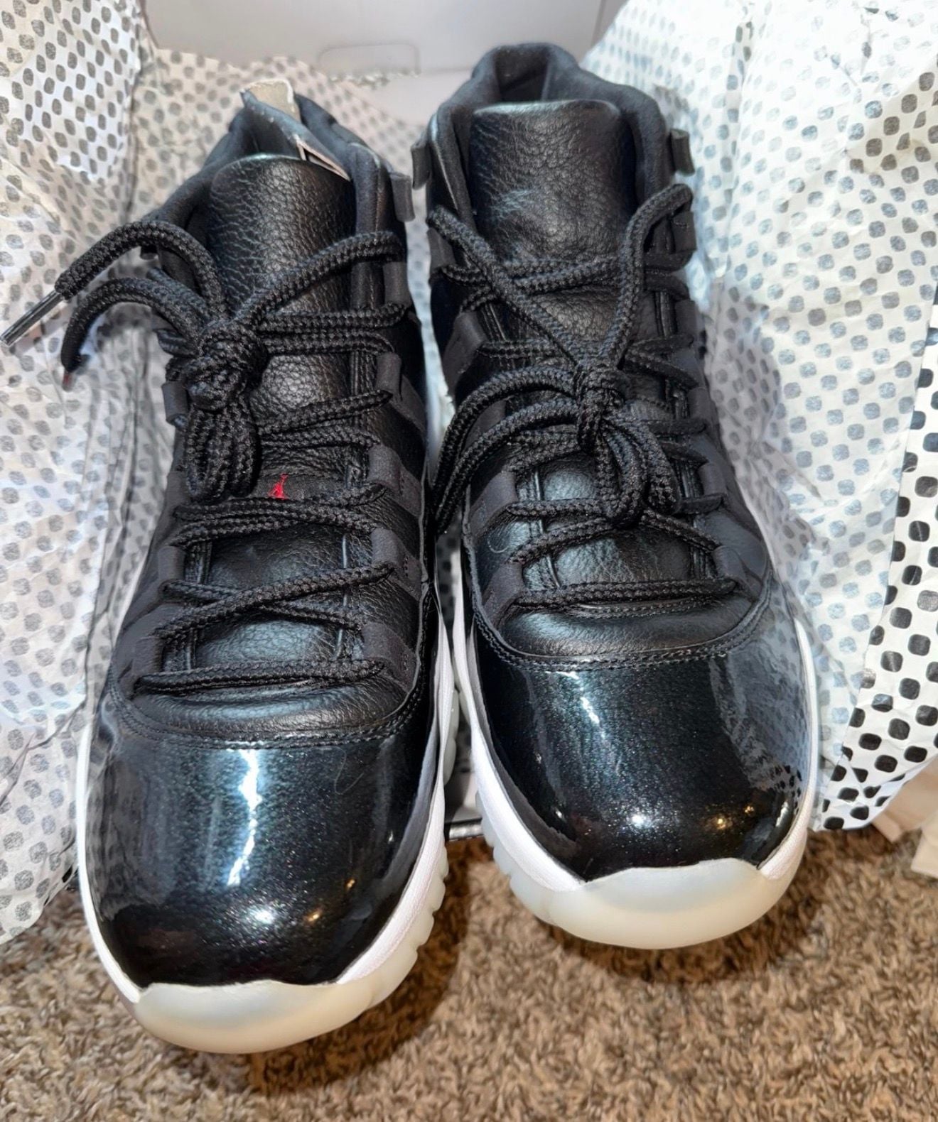 Nike Air Jordan 11 Retro Jubilee 25th Anniversary Black White Sneakers 2