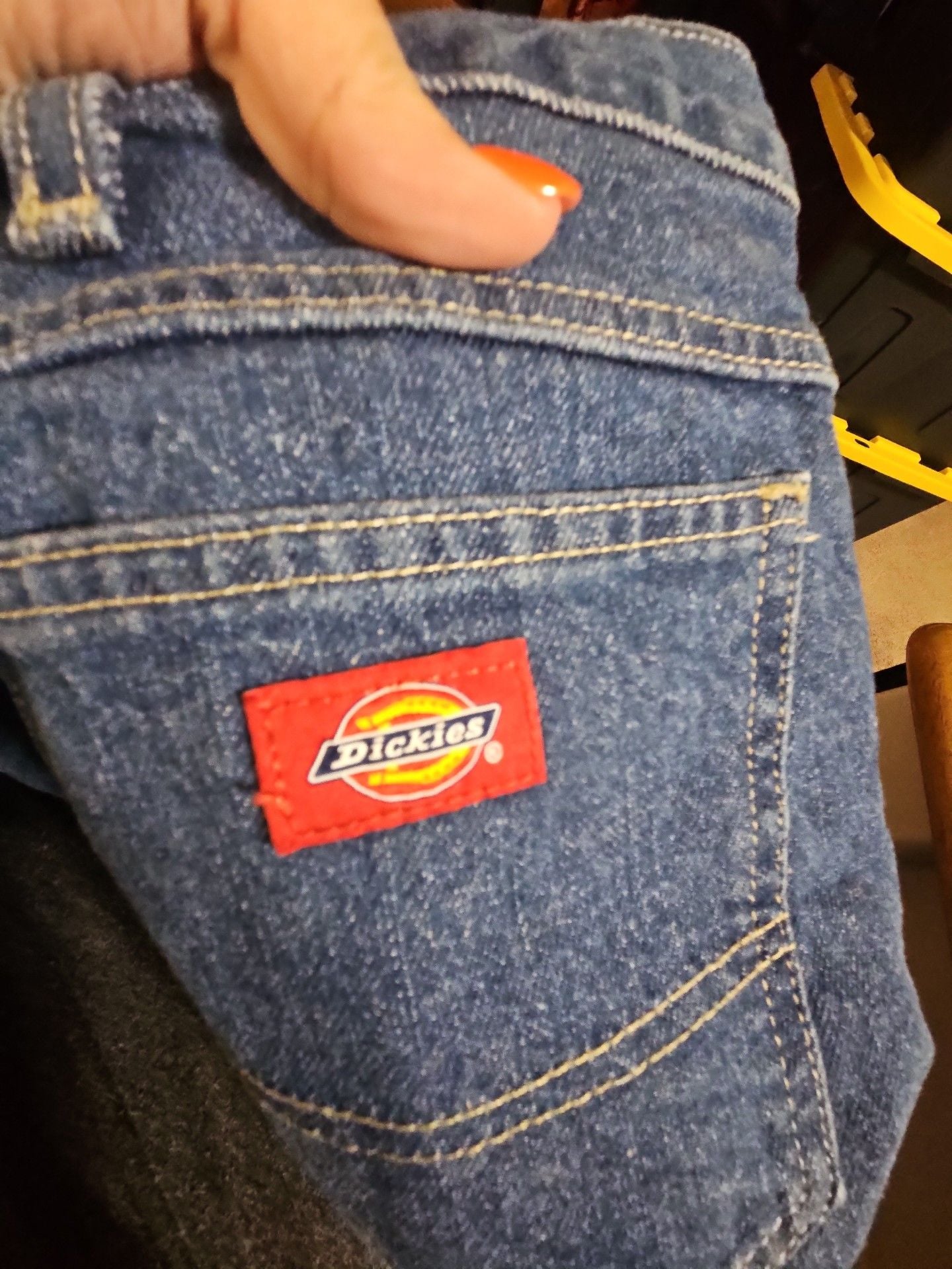 Dickies Relaxed Straight Jeans 42x32 Blue Denim 4