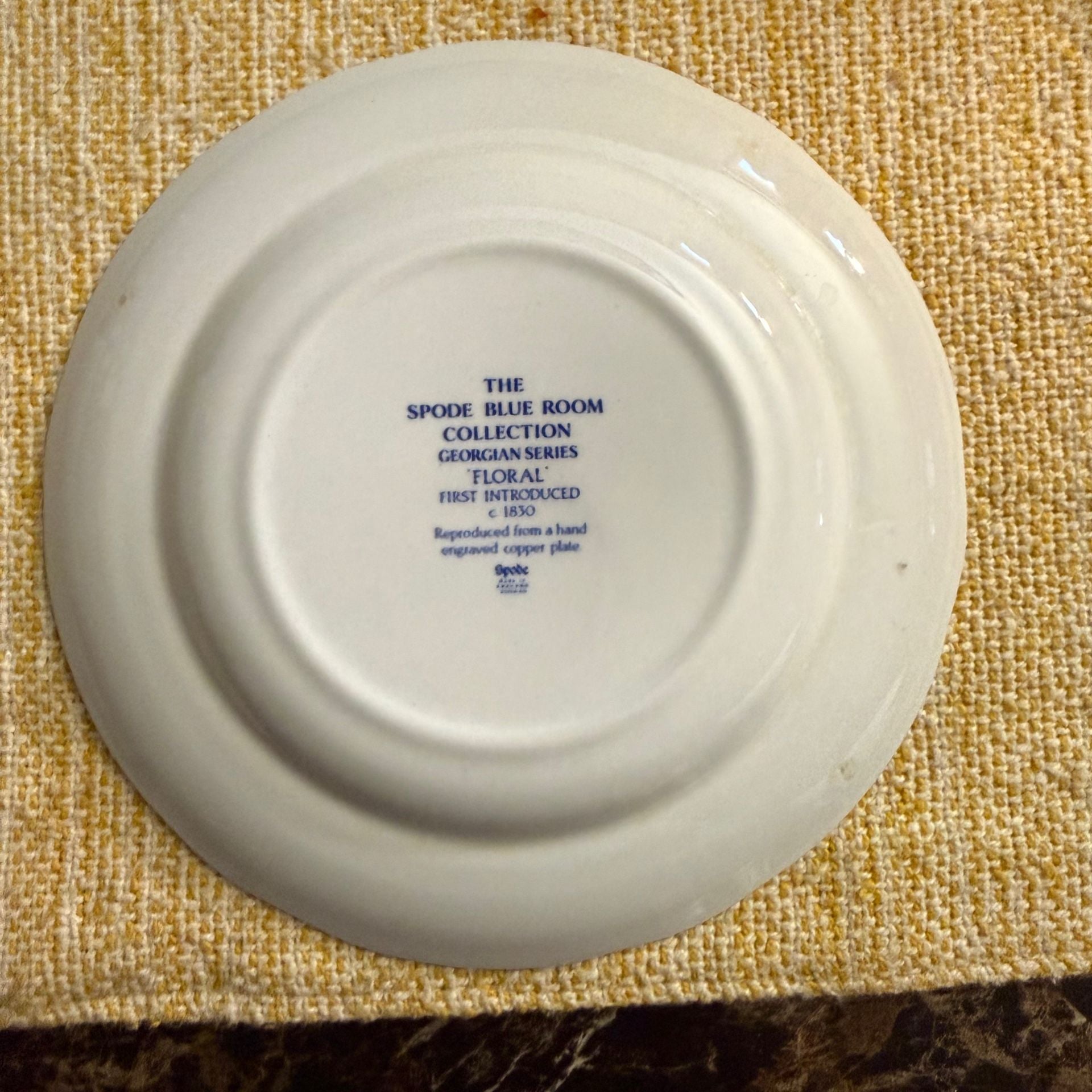 Spode Blue Room Collection Georgian Series Floral Plate 2