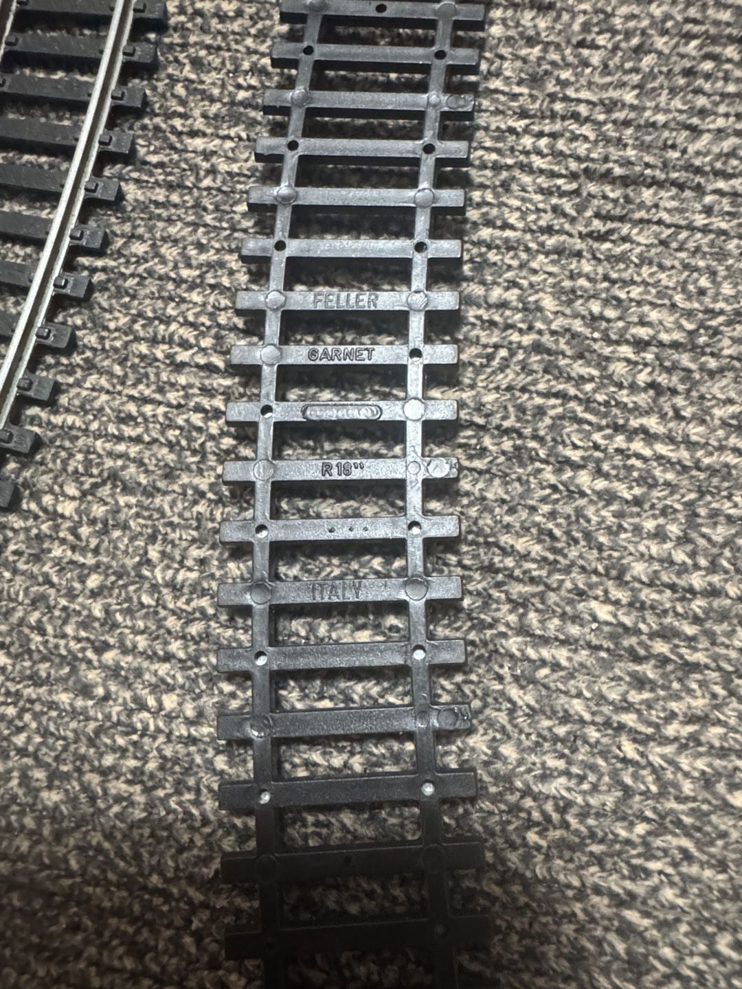 Feller Garnet Toy Train Tracks Made in Italy 5