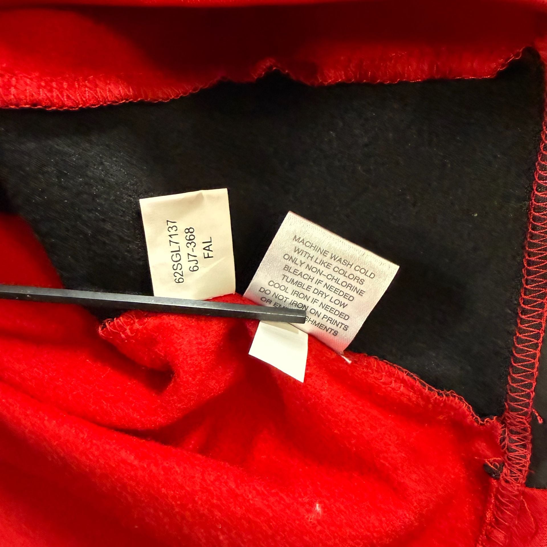Atlanta Falcons Hands High NFL Quarter Zip Pullover Red Black Small
 8