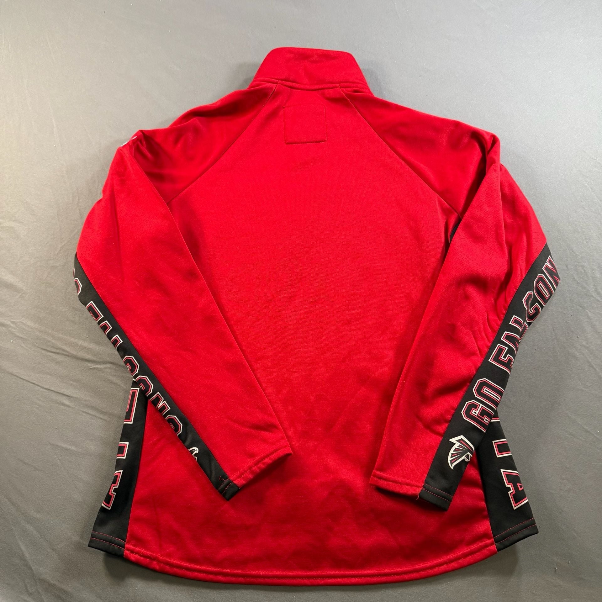Atlanta Falcons Hands High NFL Quarter Zip Pullover Red Black Small
 11
