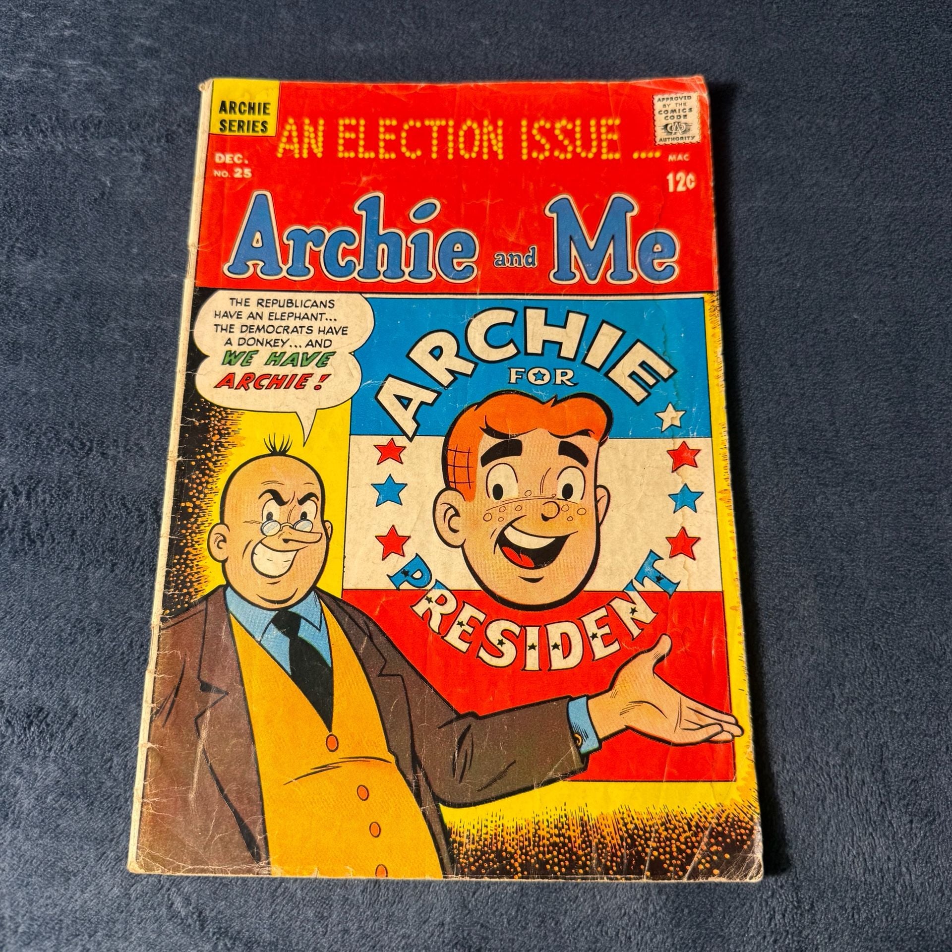 Archie and Me No. 25 Comic Book Archie Series Dec. 1