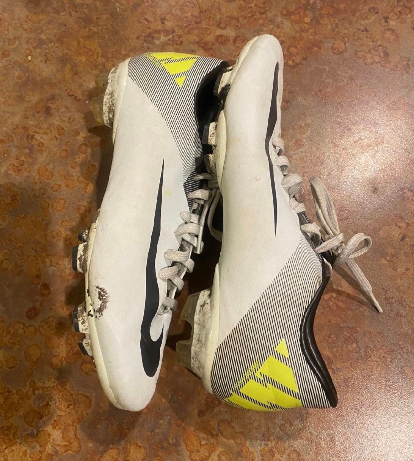 Nike Mercurial Soccer Cleats White Black Volt 4