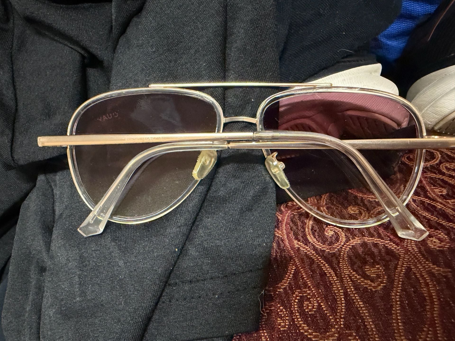 Quay All In Aviator Sunglasses Gold Pink Fade 4