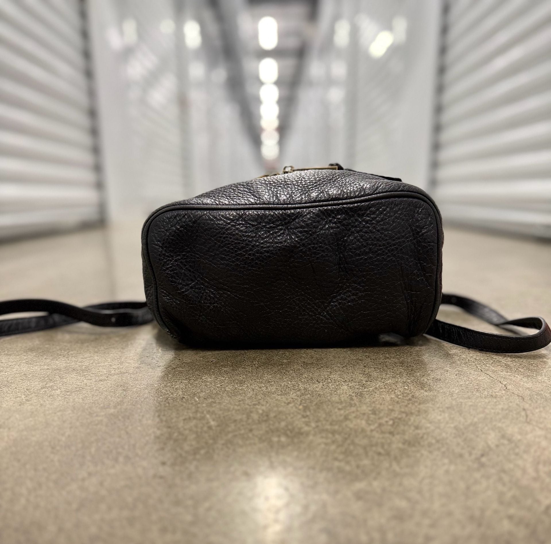 Michael Kors Black Pebbled Leather Backpack 7