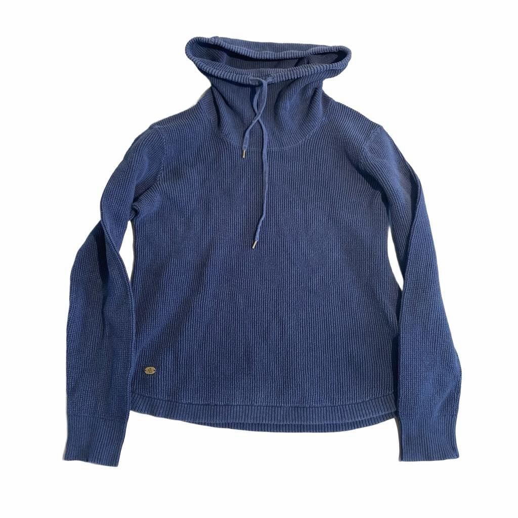Lauren Ralph Lauren Blue Ribbed Cowl Neck Sweater 2