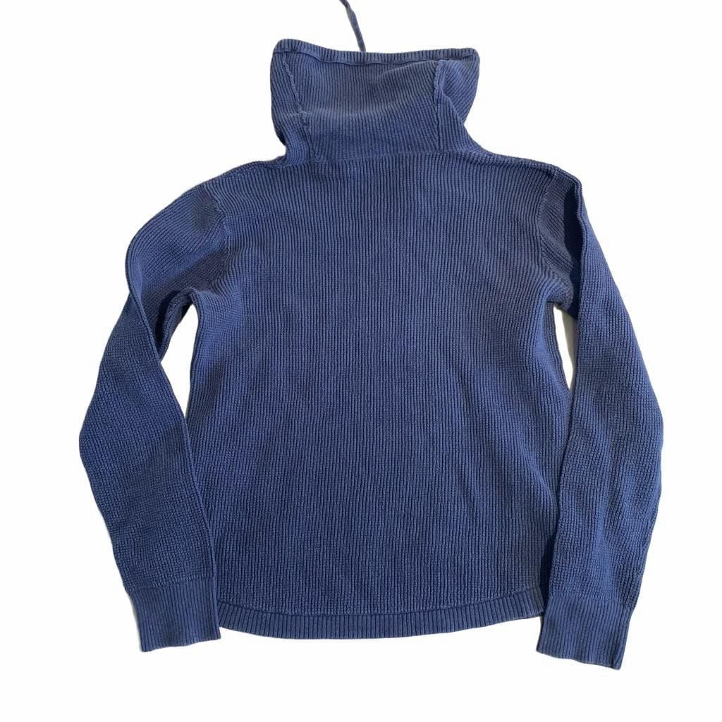 Lauren Ralph Lauren Blue Ribbed Cowl Neck Sweater 3