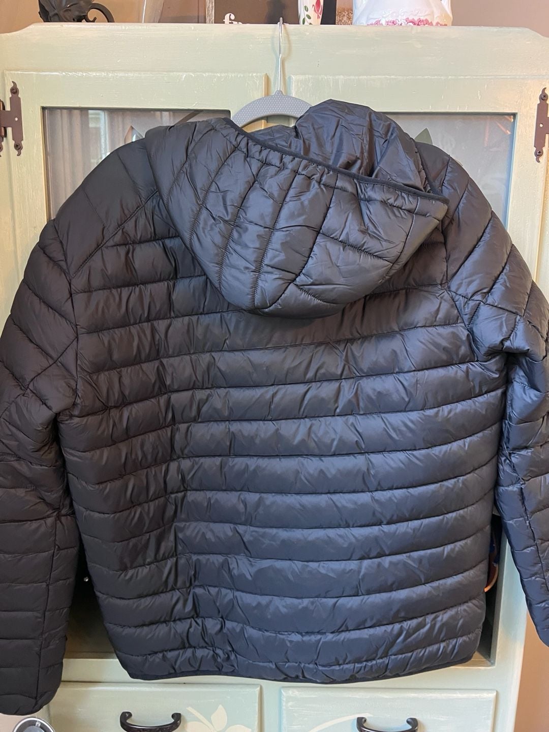 New Michael Kors Puffer Jacket Size M Black Hooded Winter Coat 7