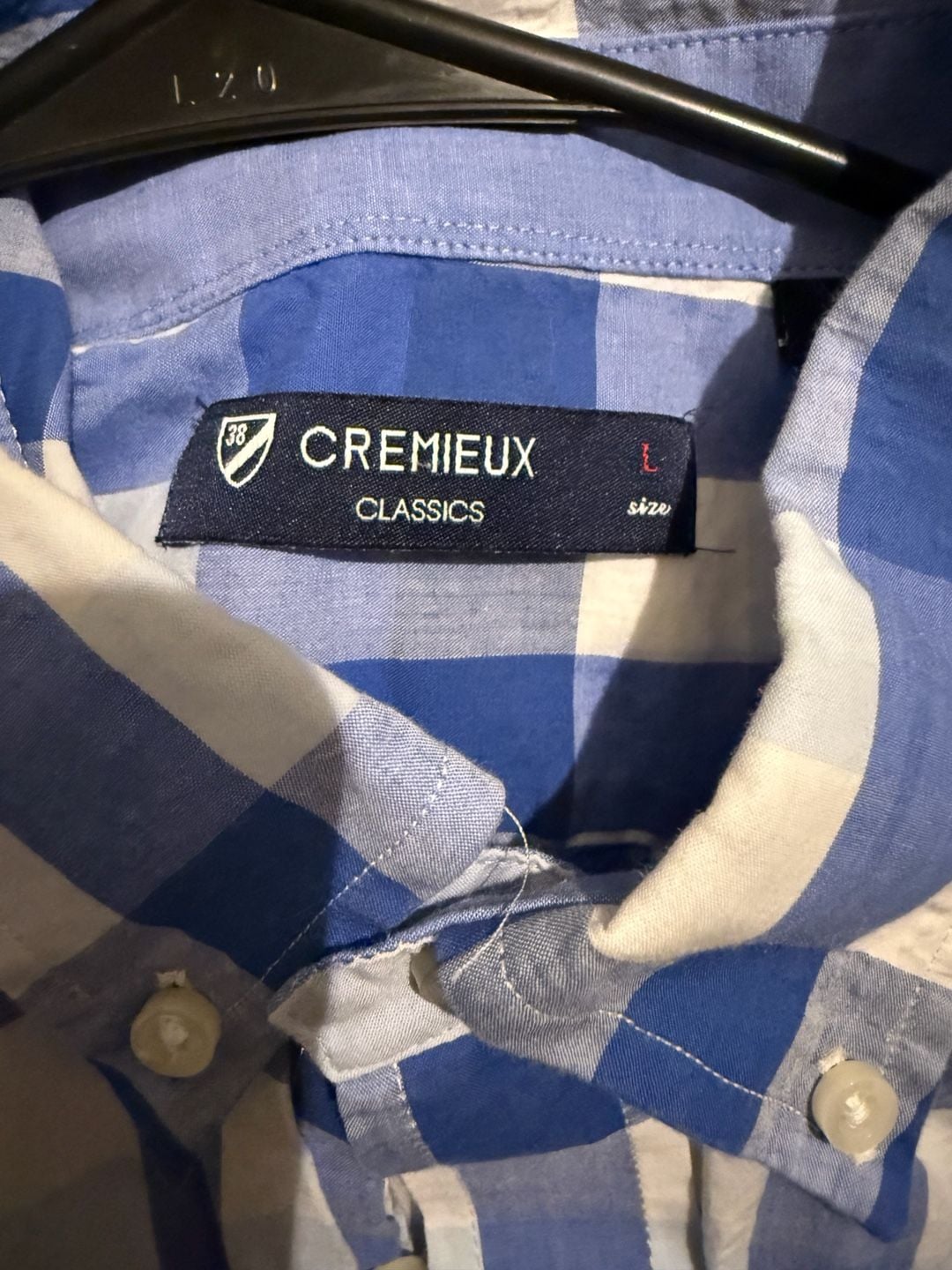 Cremieux Classics Short Sleeve Plaid Cotton Button Down Shirt L 5