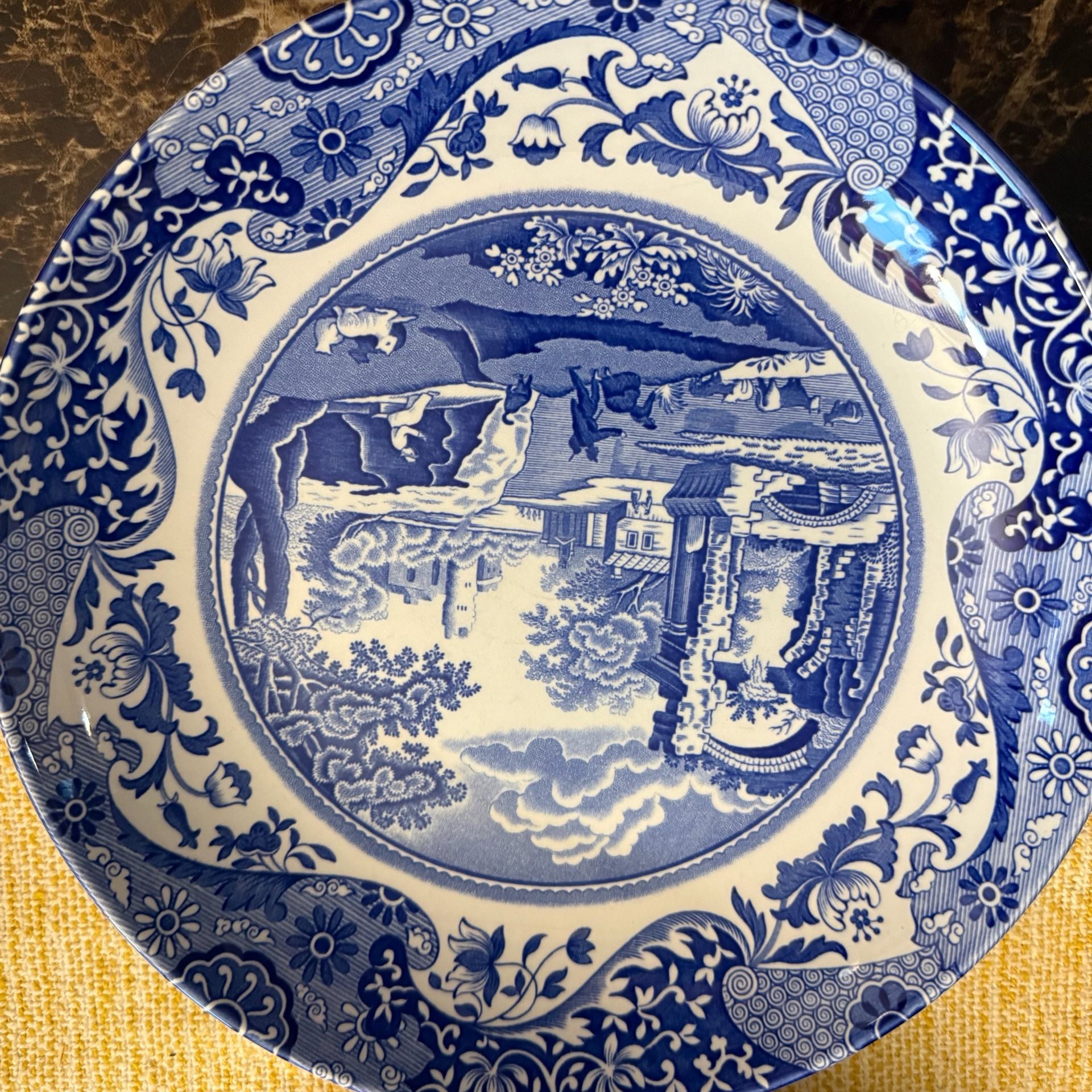 Spode Italian Blue White Salad Plates Set Of 4 3