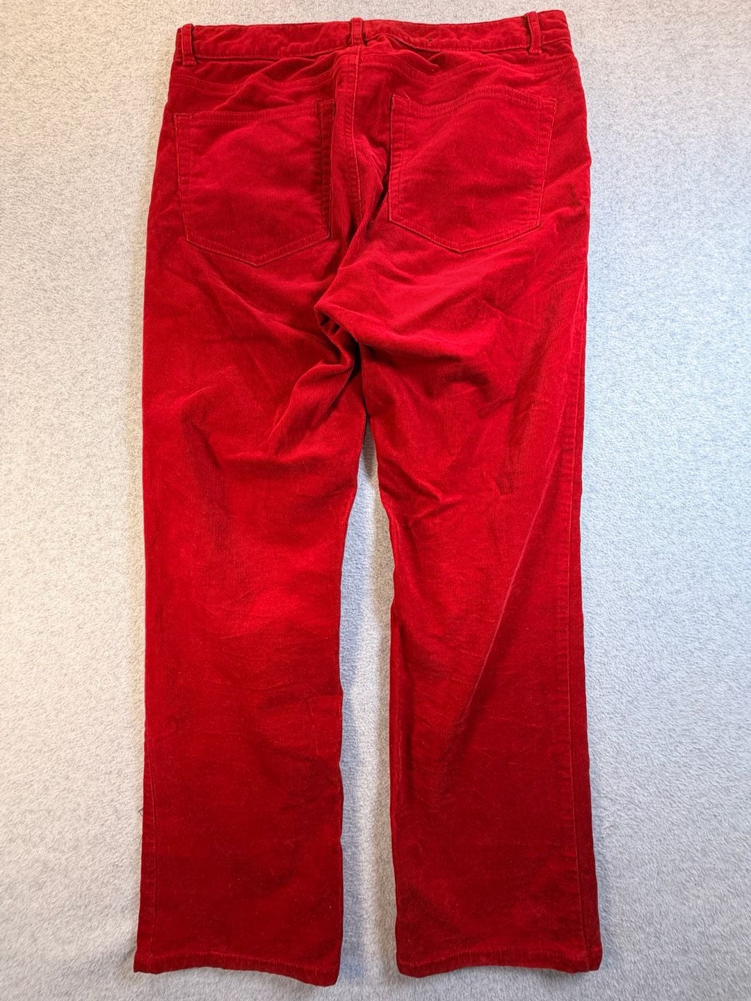 Chaps Corduroy Pants Size 8 Red Straight Leg Cotton Elastane 8