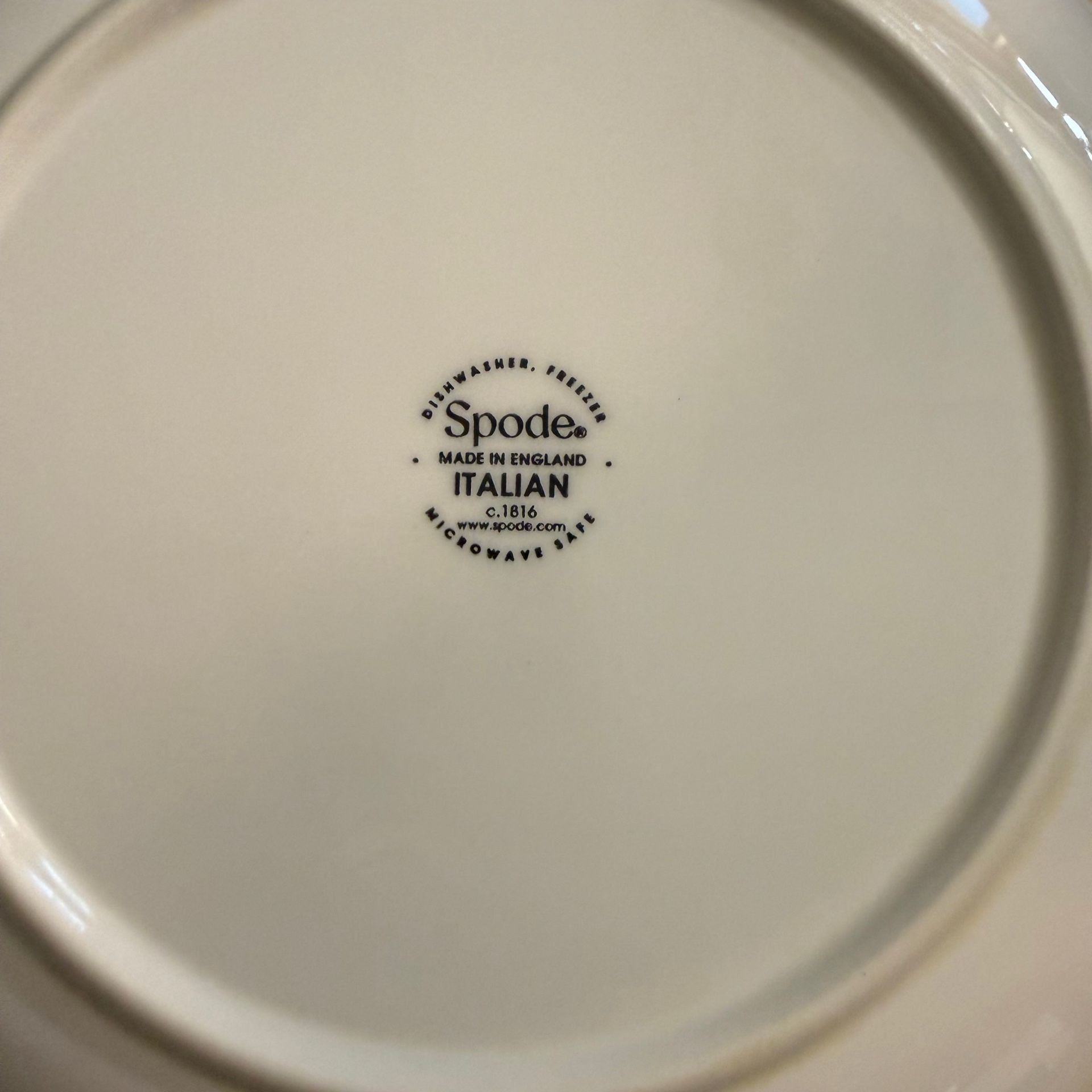 Spode Italian Blue White Salad Plates Set Of 4 9