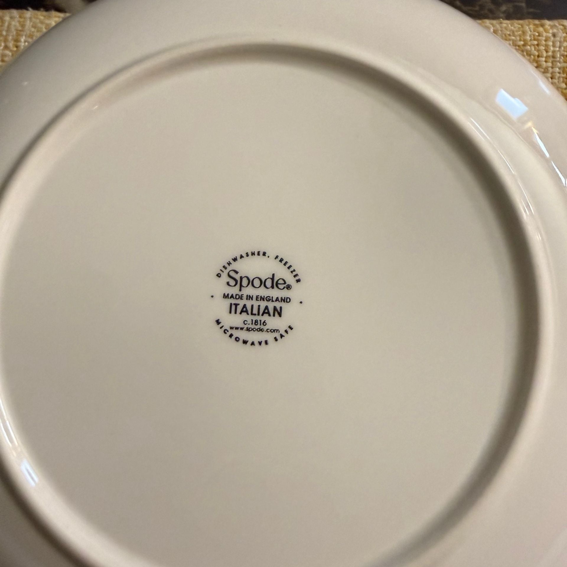 Spode Italian Blue White Salad Plates Set Of 4 10