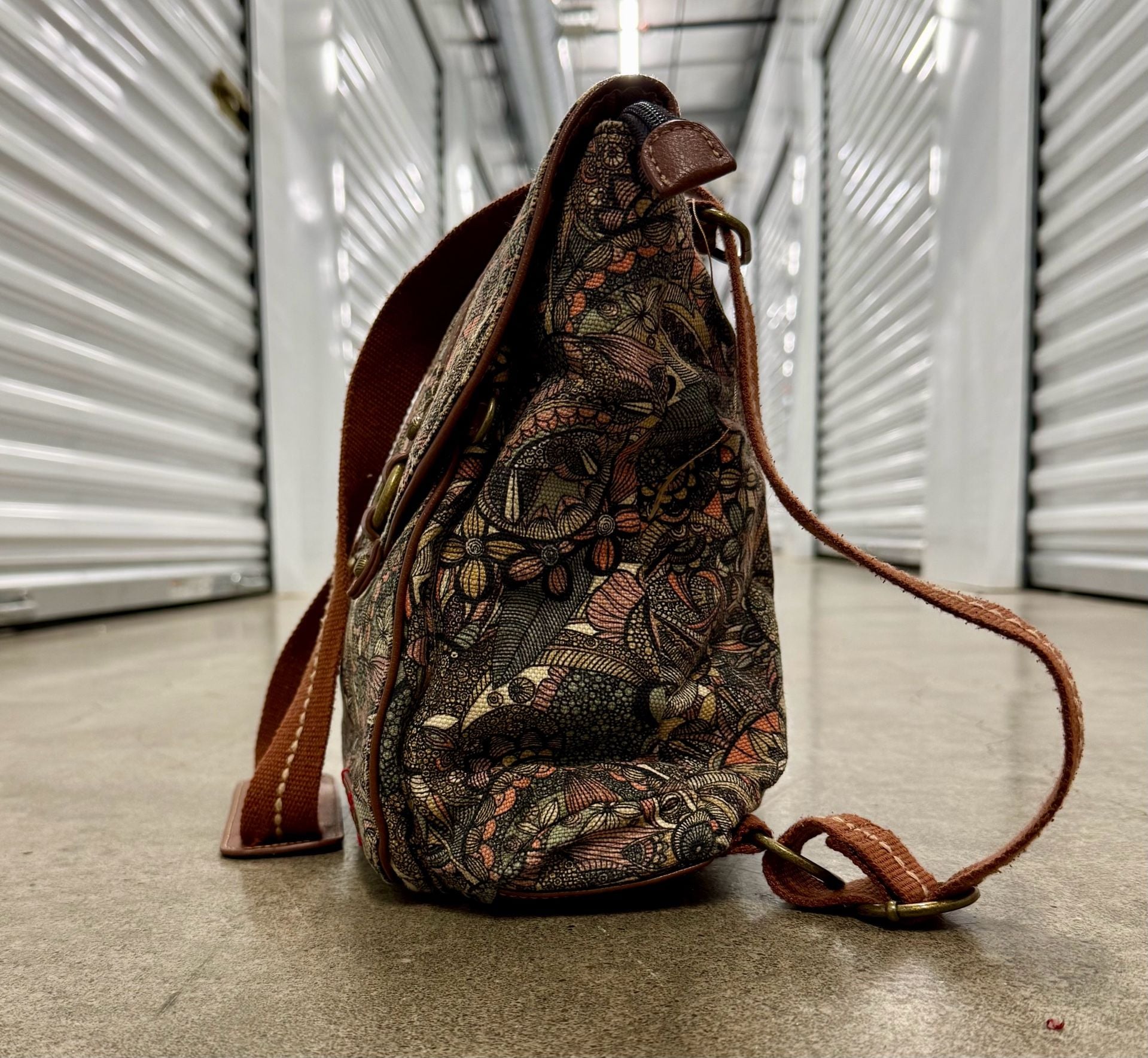 Sakroots Crossbody Bag Multi-Color Floral Canvas 7