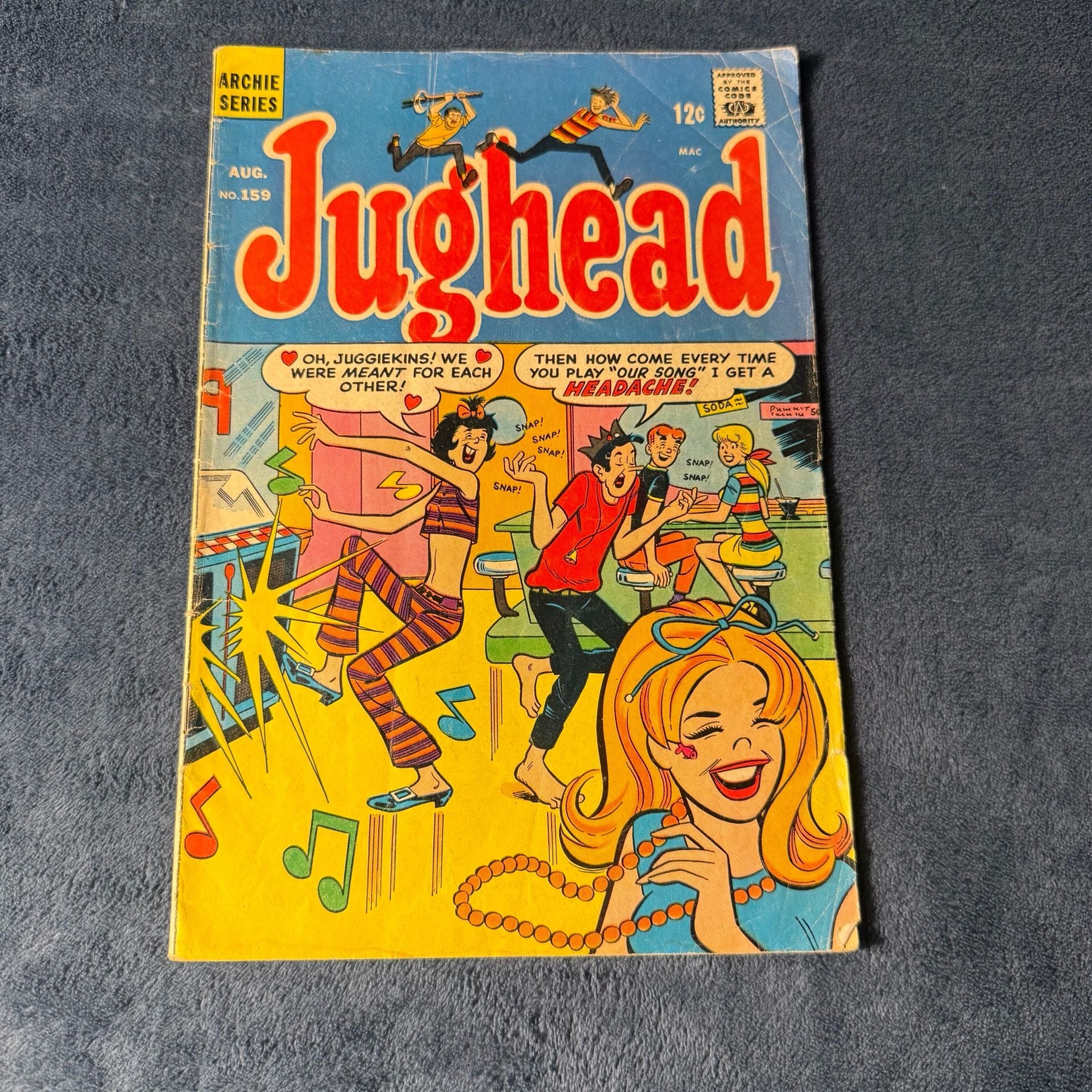 Archie Series Jughead No. 159 August 1968 Comic Book 1