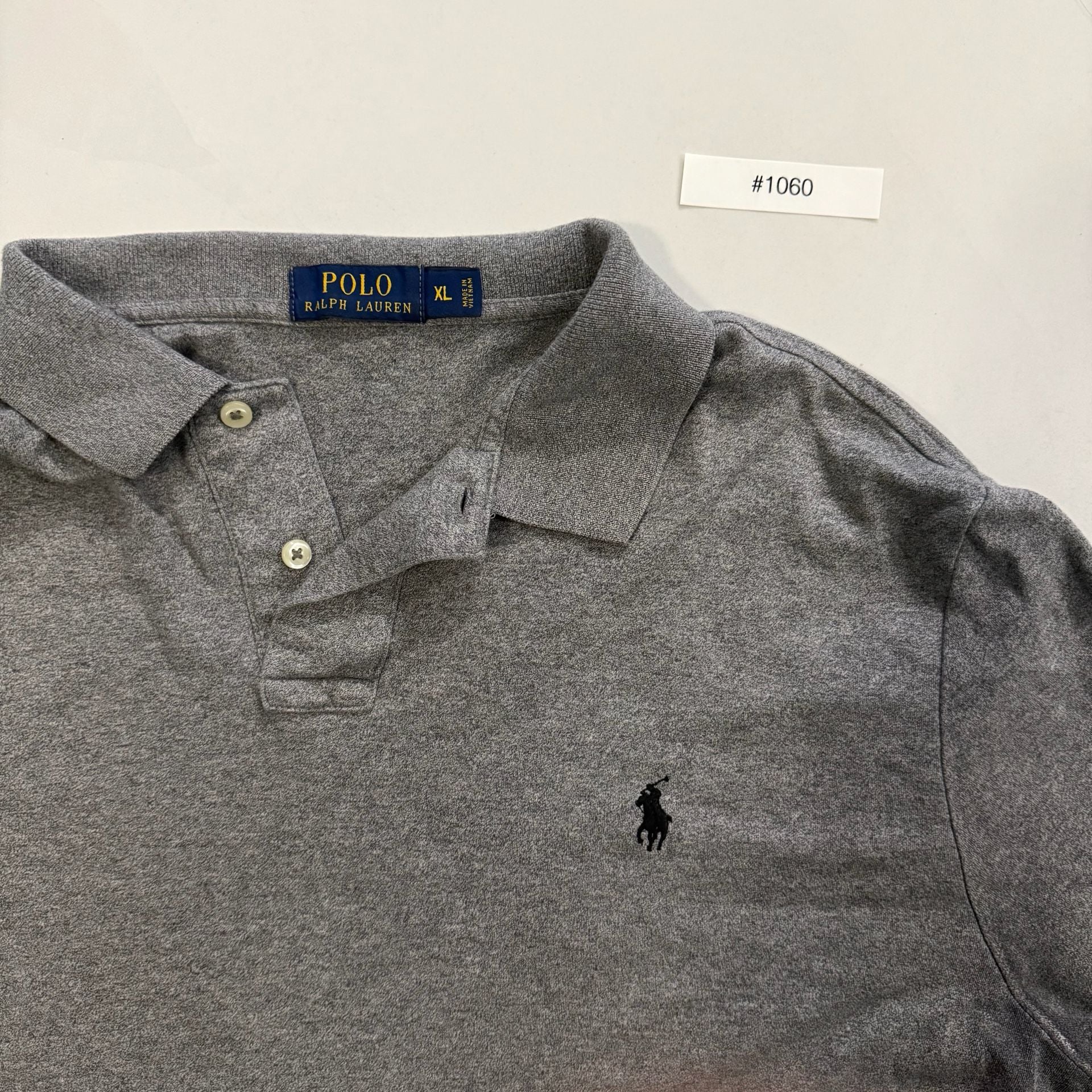 Polo Ralph Lauren Shirt Mens M Medium Gray Short Sleeve Side 4
