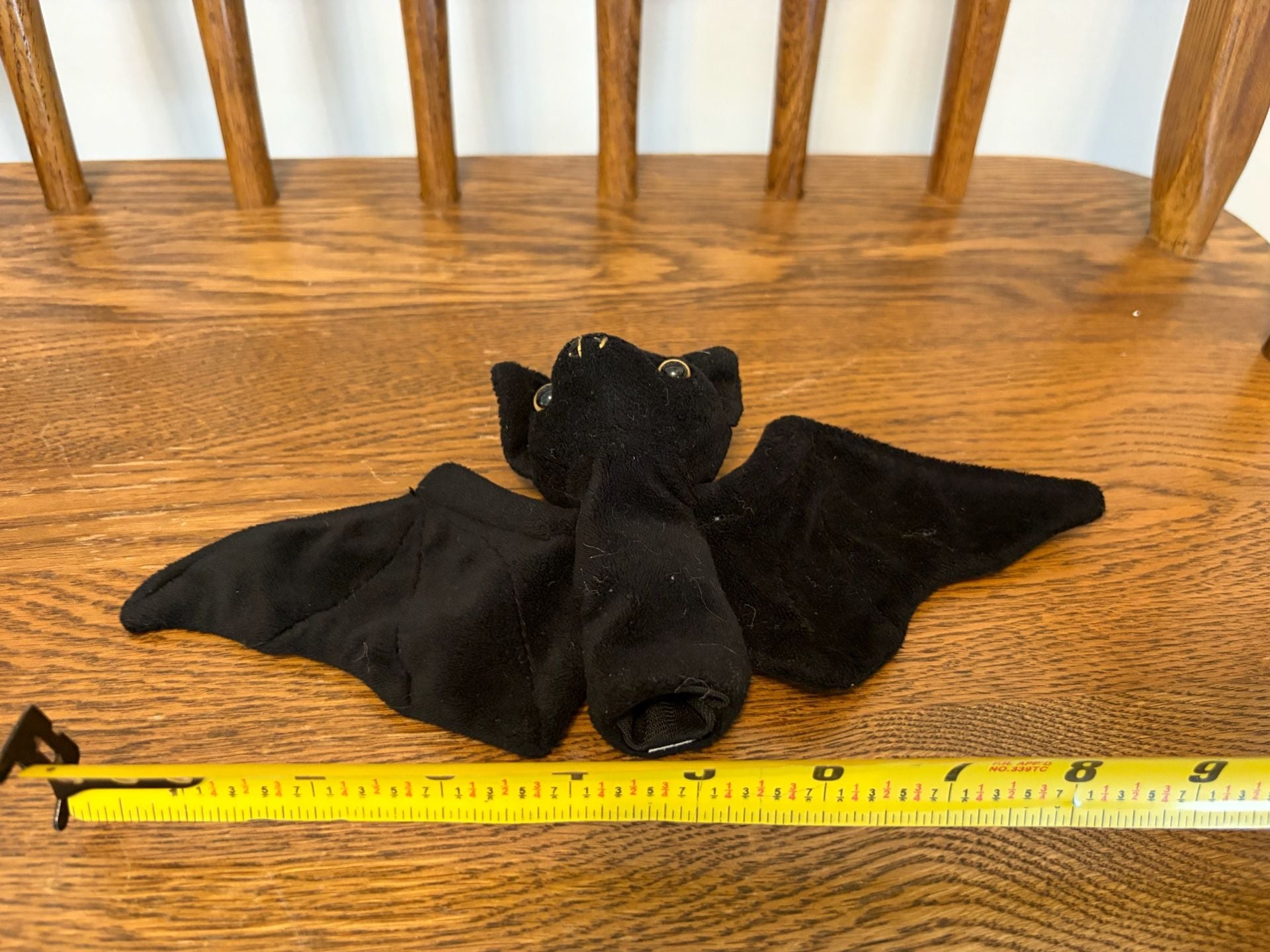Black Bat Finger Puppet Plush Toy 3