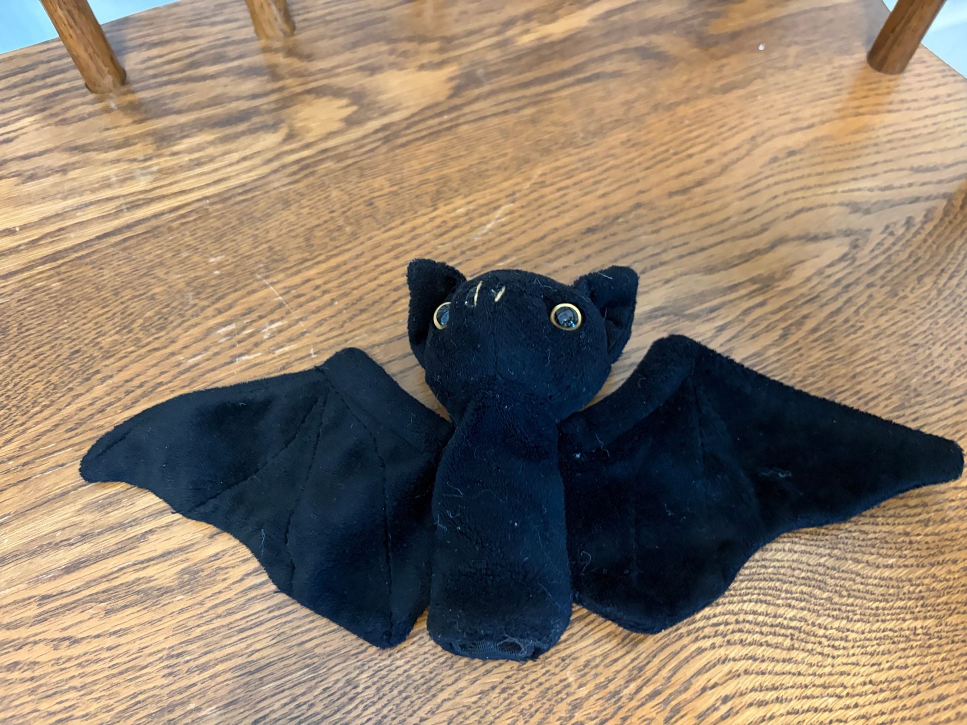 Black Bat Finger Puppet Plush Toy 1
