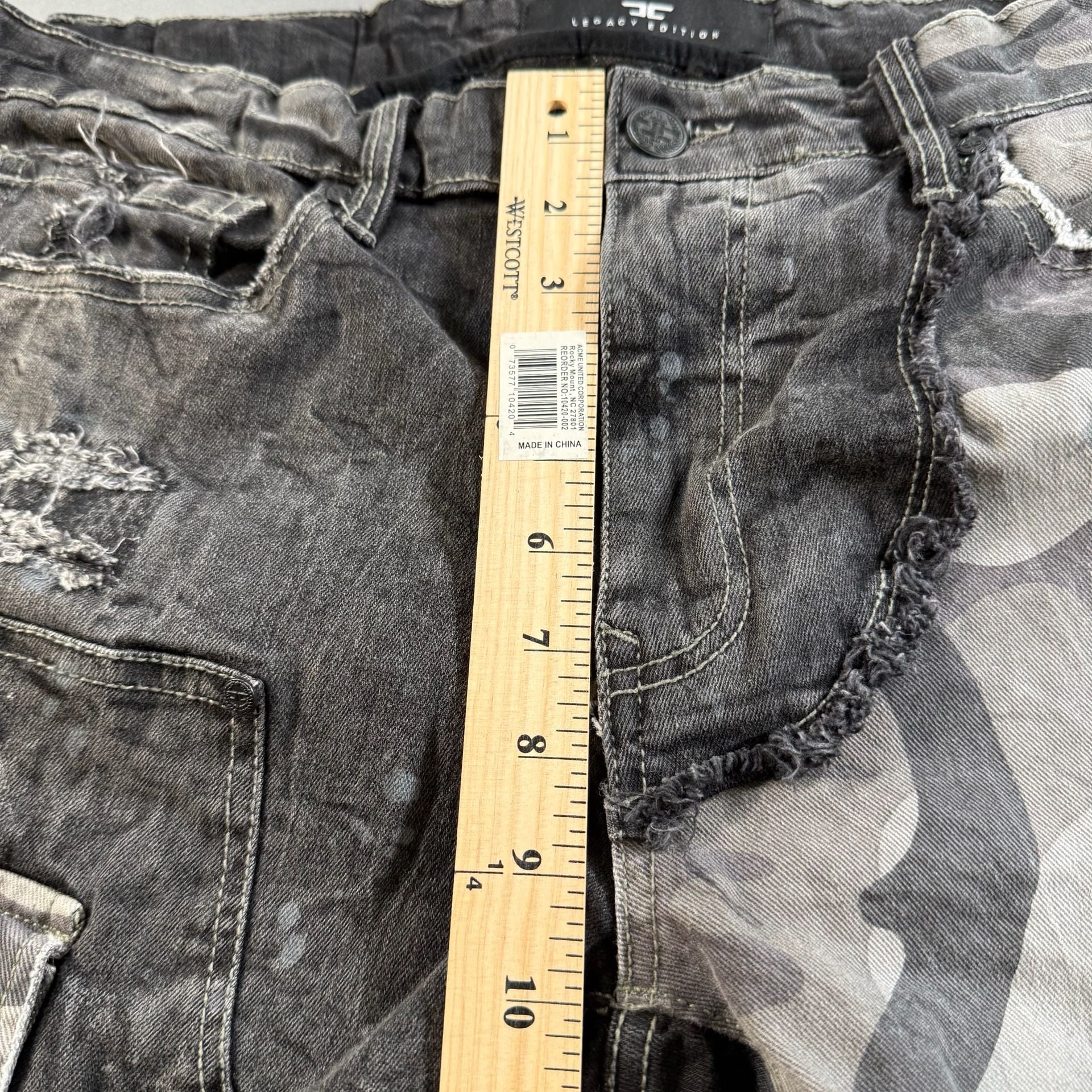 Jordan Craig Legacy Edition Ross Stacked Camo Distressed Cargo Jeans 34 7
