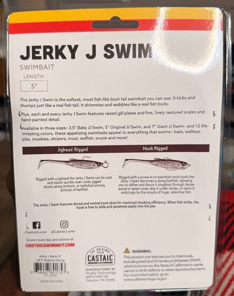 Castaic Jerky J Swim 5" Swimbait Blueback Herring 2