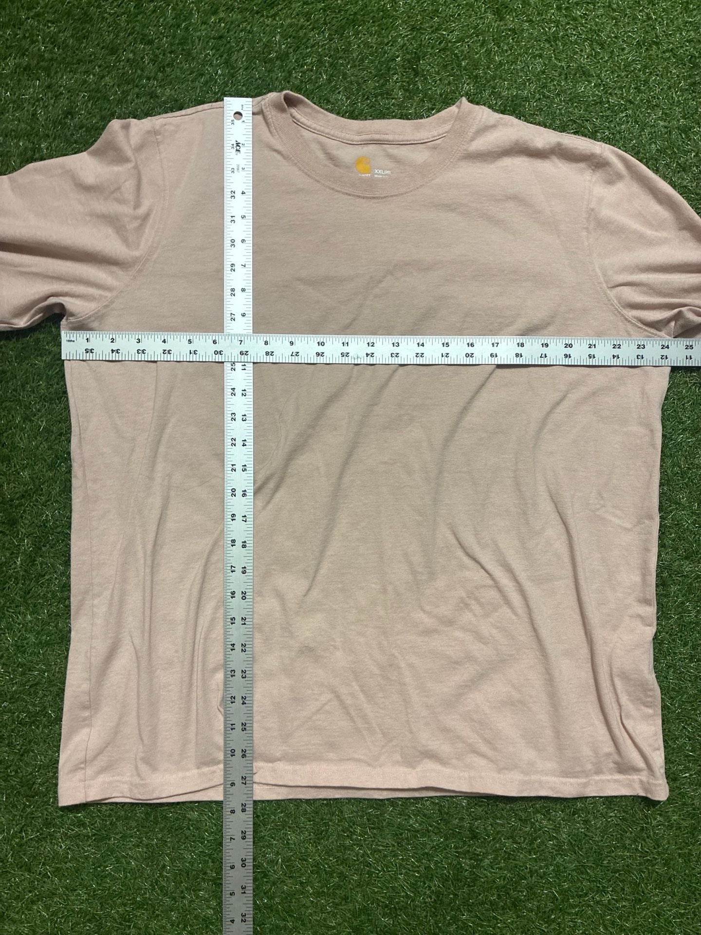 Carhartt Long Sleeve Shirt Size XXL Pink Logo Sleeve 6