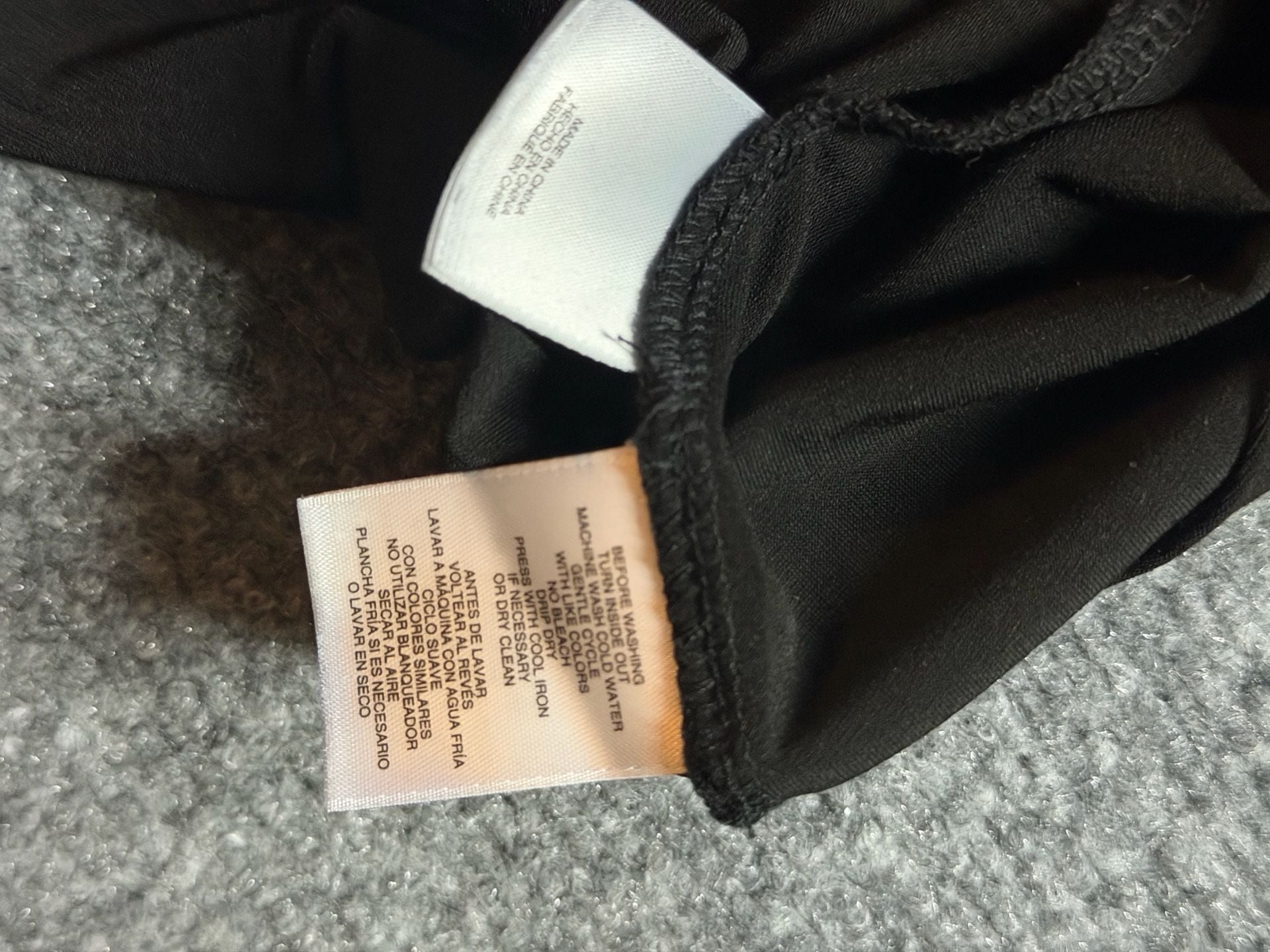 Anne Klein Short sleeved black top with sheer puff sleeves, Size ..., 9