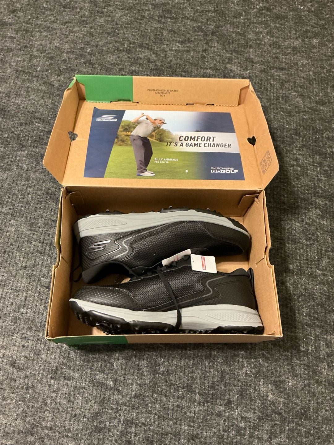 Skechers Go Golf Torque Sport 2 Golf Shoes Mens Size 10.5 Black White 12