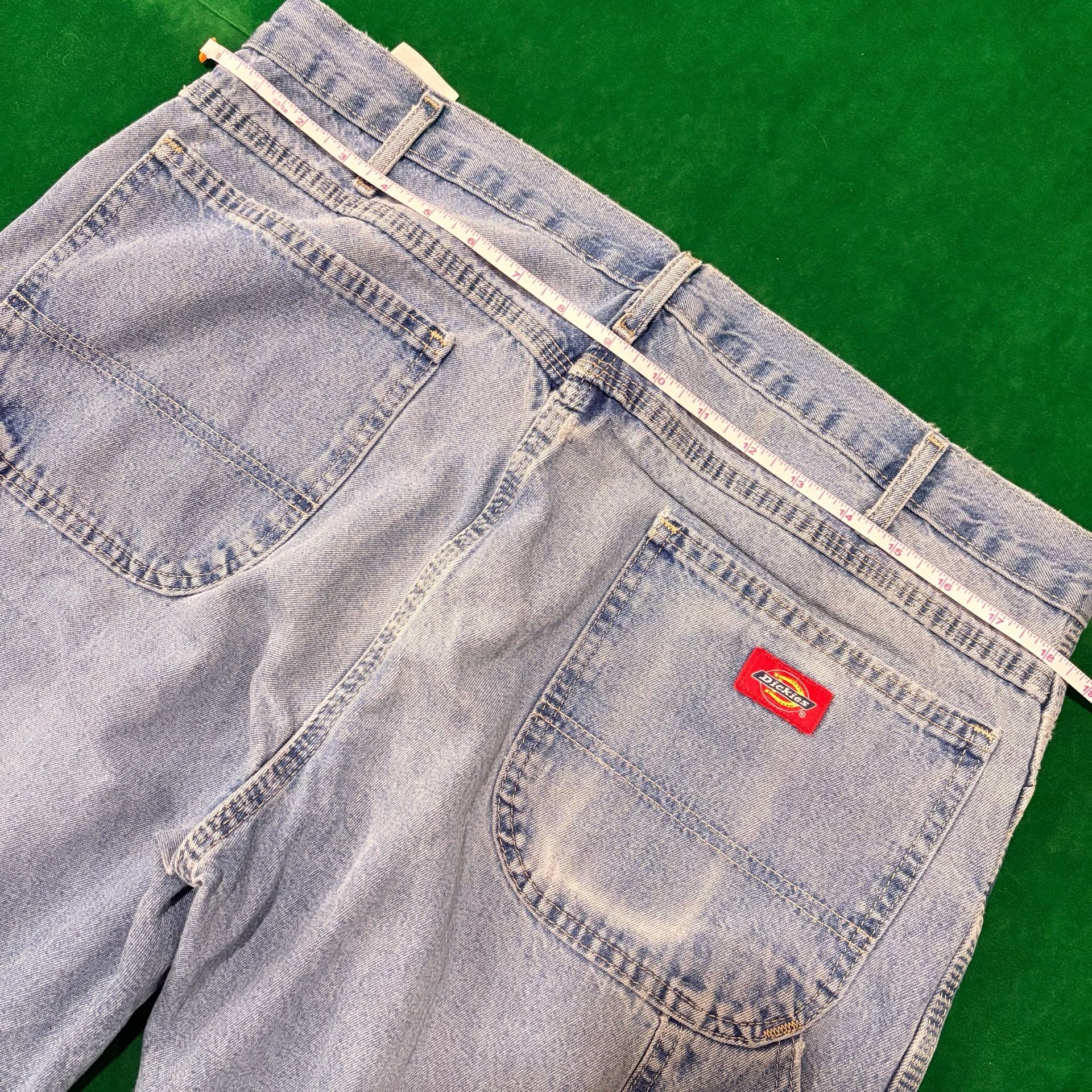 Dickies Carpenter Jeans Size 38x32 Light Wash Denim Relaxed Fit 4