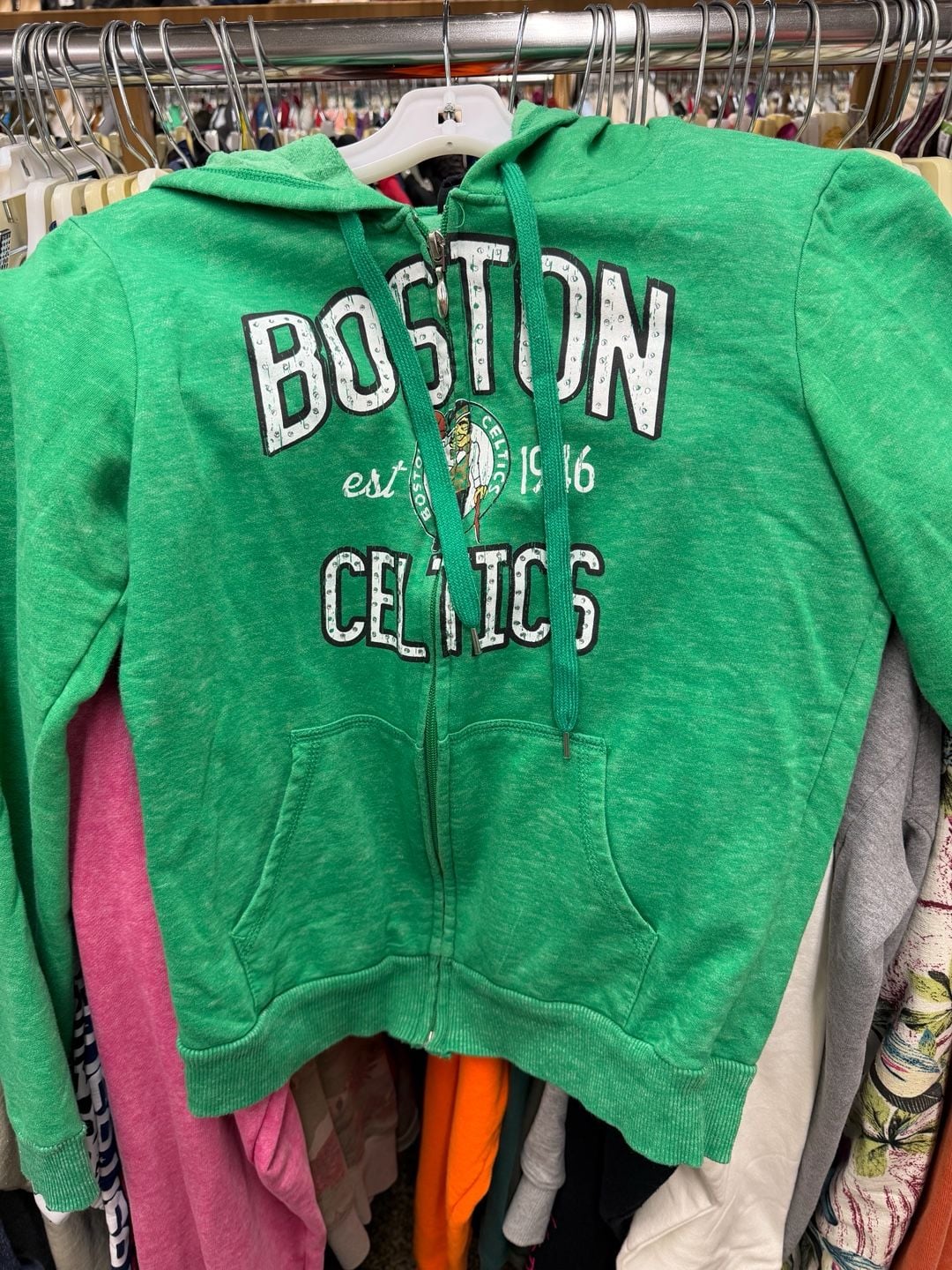 NBA Her by UNK Boston Celtics Zip-Up Hoodie 2