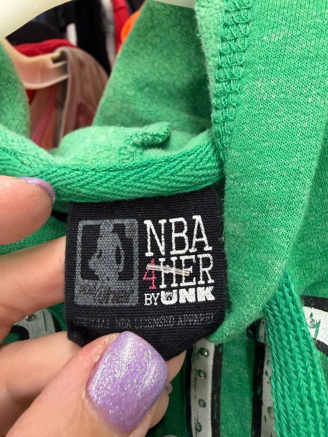 NBA Her by UNK Boston Celtics Zip-Up Hoodie 3