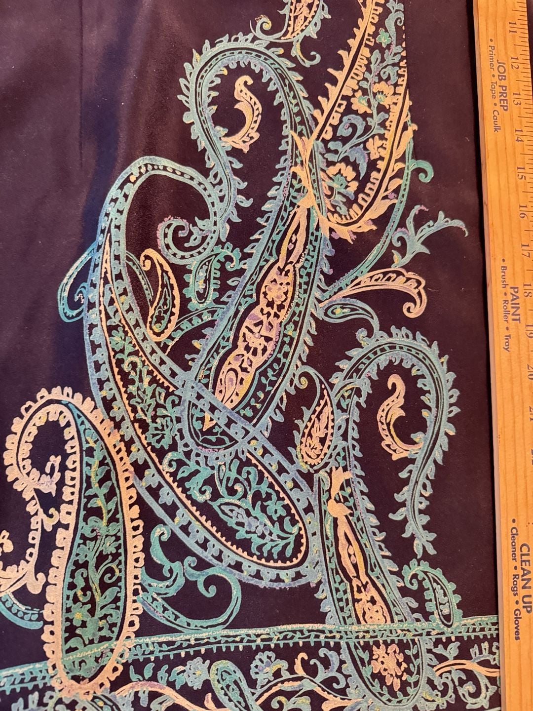 Georgiou Studio Silk Dress Size 6 Navy Blue Paisley Sleeveless 9