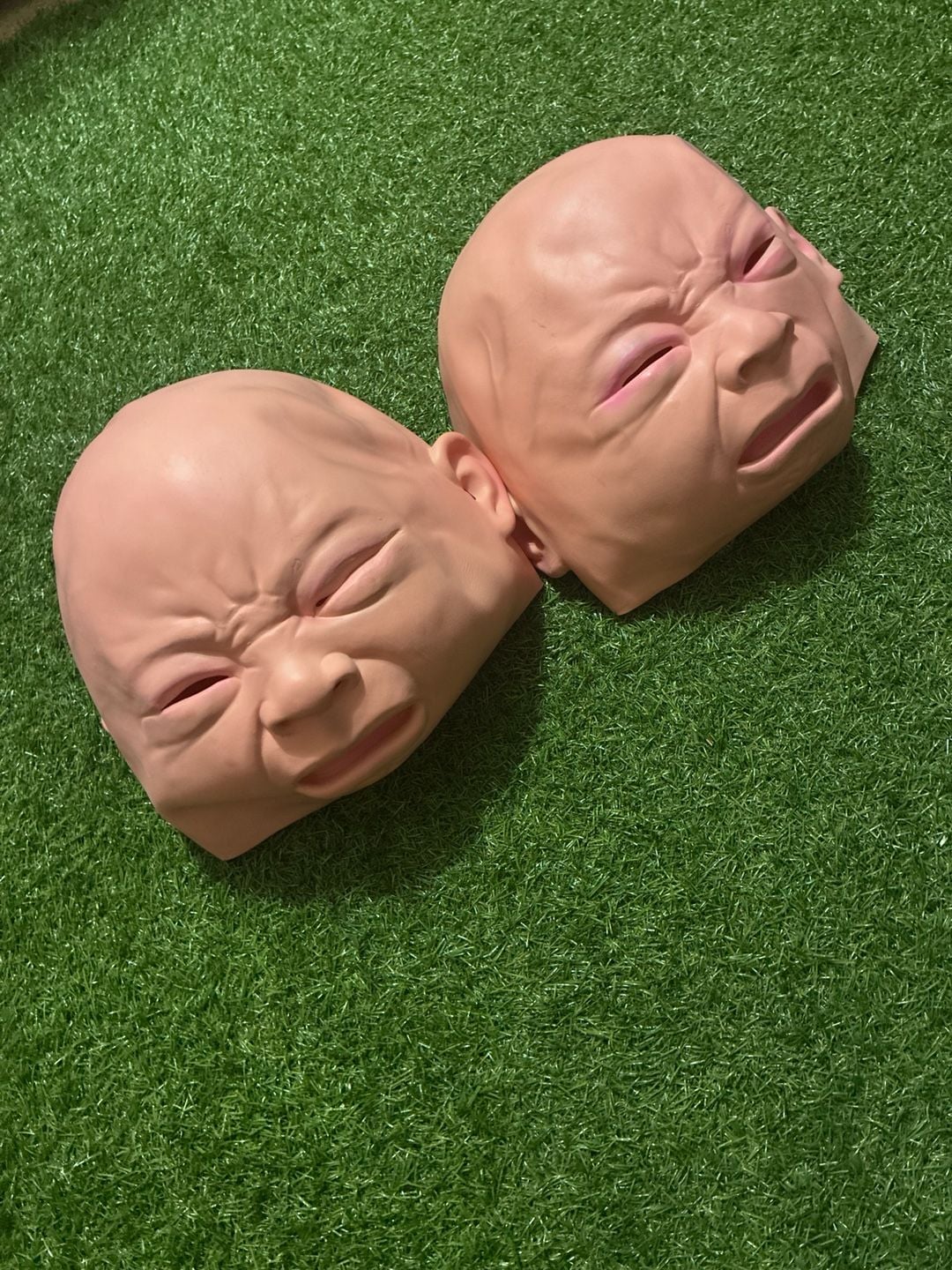 Novelty Creepy Crying Baby Masks Set of 2 2