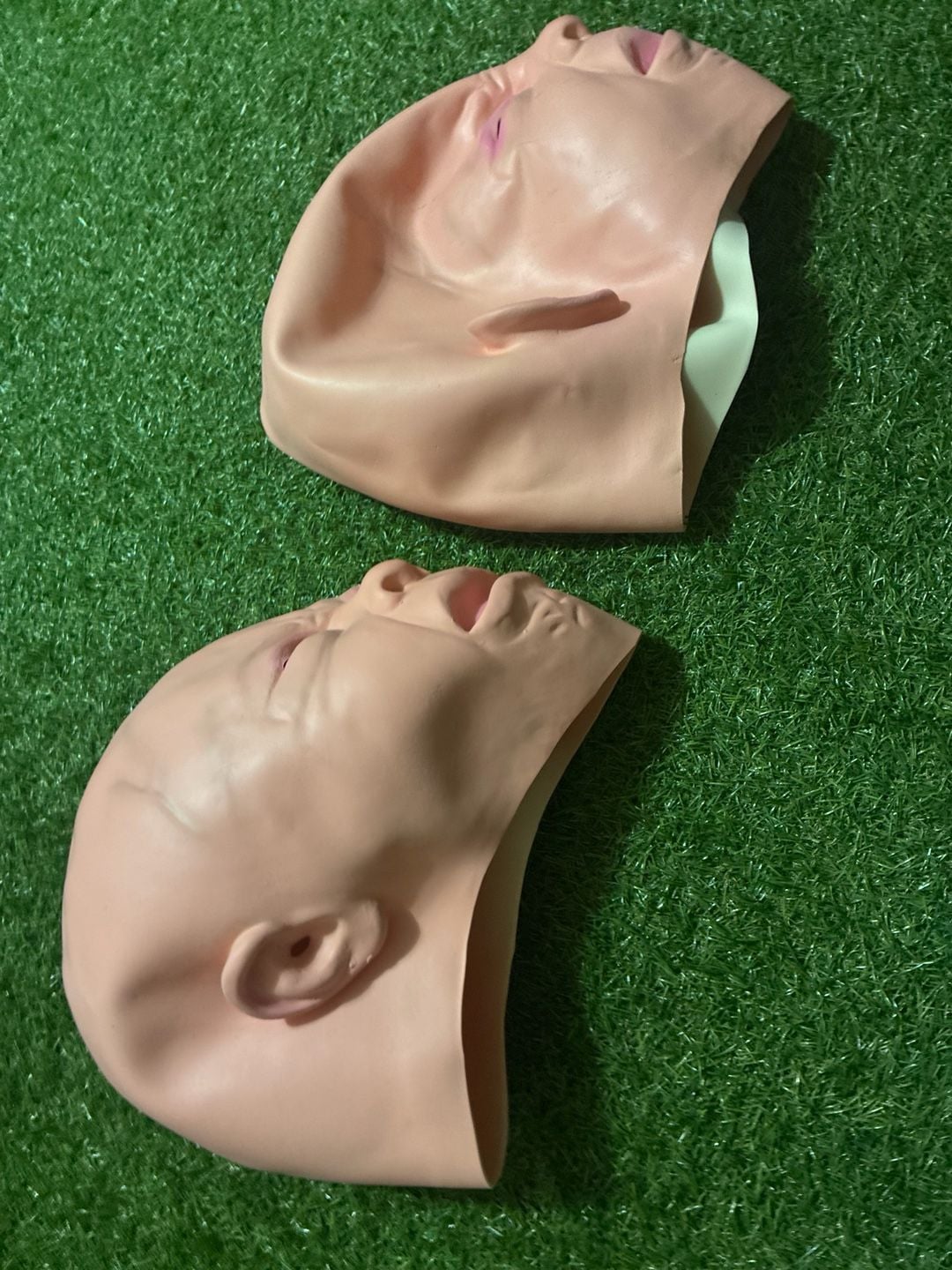 Novelty Creepy Crying Baby Masks Set of 2 4