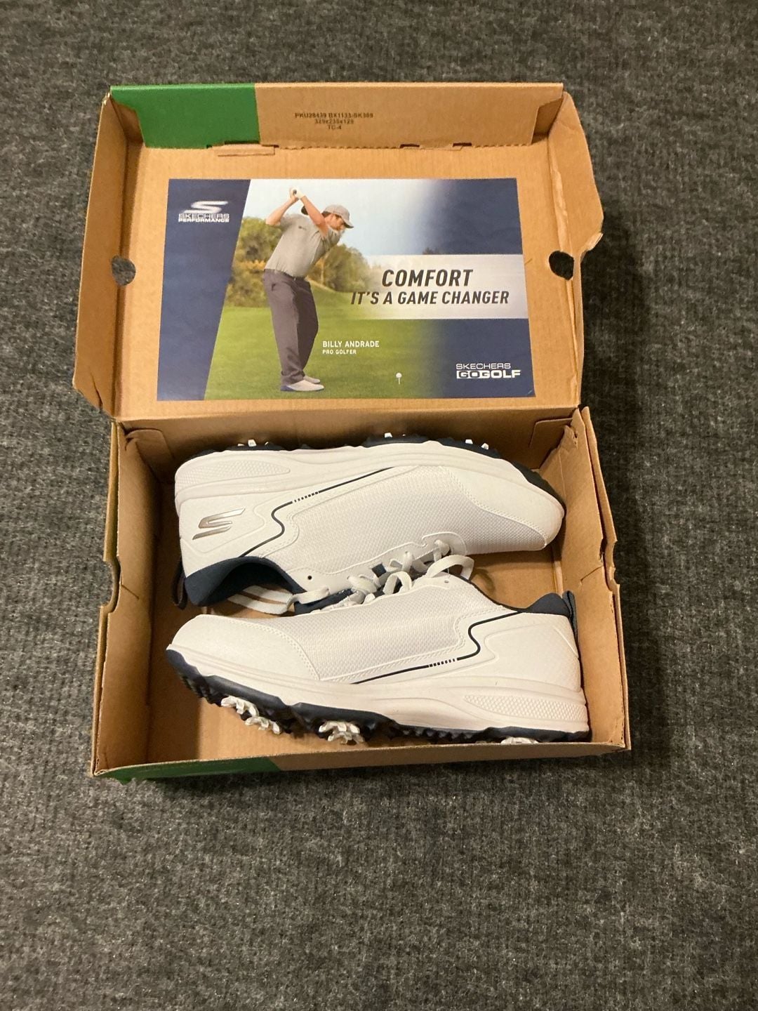 Skechers Go Golf Torque-Sport 2 Golf Shoes Mens Size 9.5 White Navy 3
