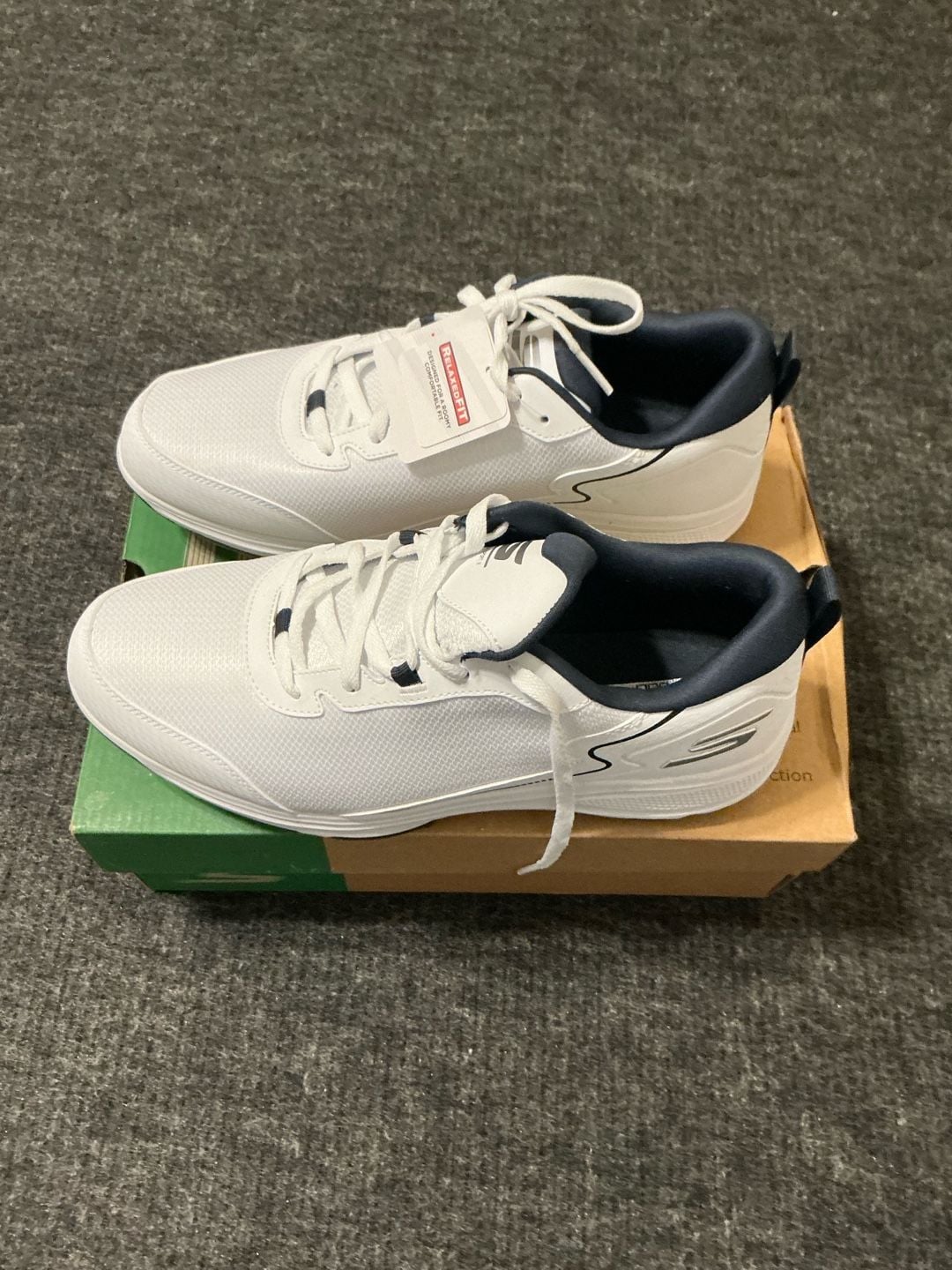 Skechers Go Golf Torque-Sport 2 Golf Shoes Mens Size 9.5 White Navy 7
