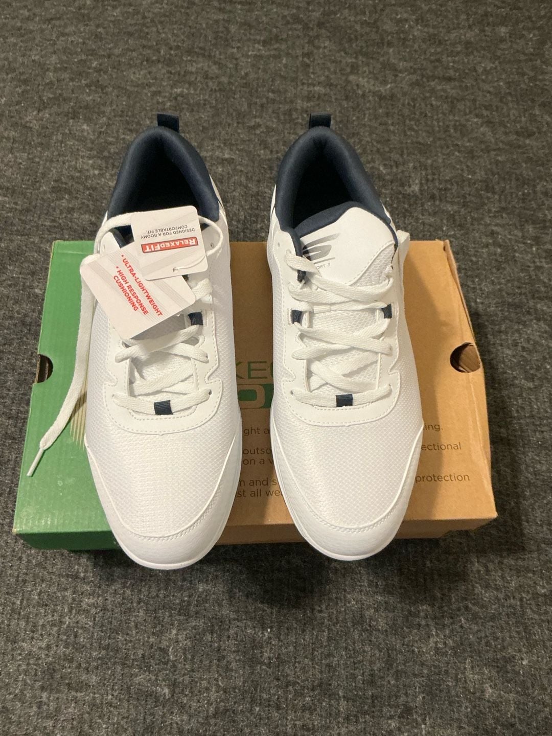 Skechers Go Golf Torque-Sport 2 Golf Shoes Mens Size 9.5 White Navy 8
