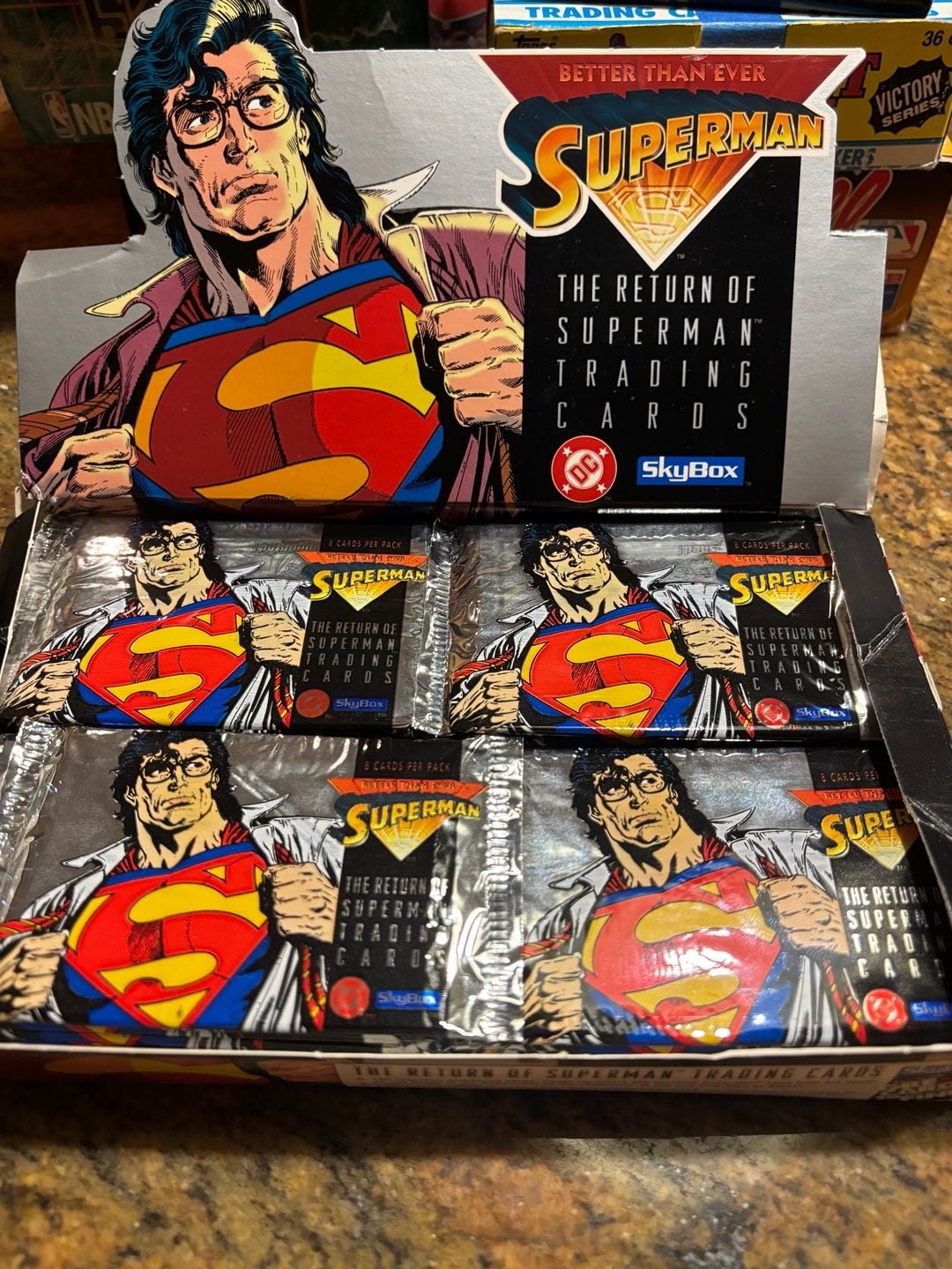 SkyBox The Return Of Superman Trading Cards Sealed Packs Lot of 3 4