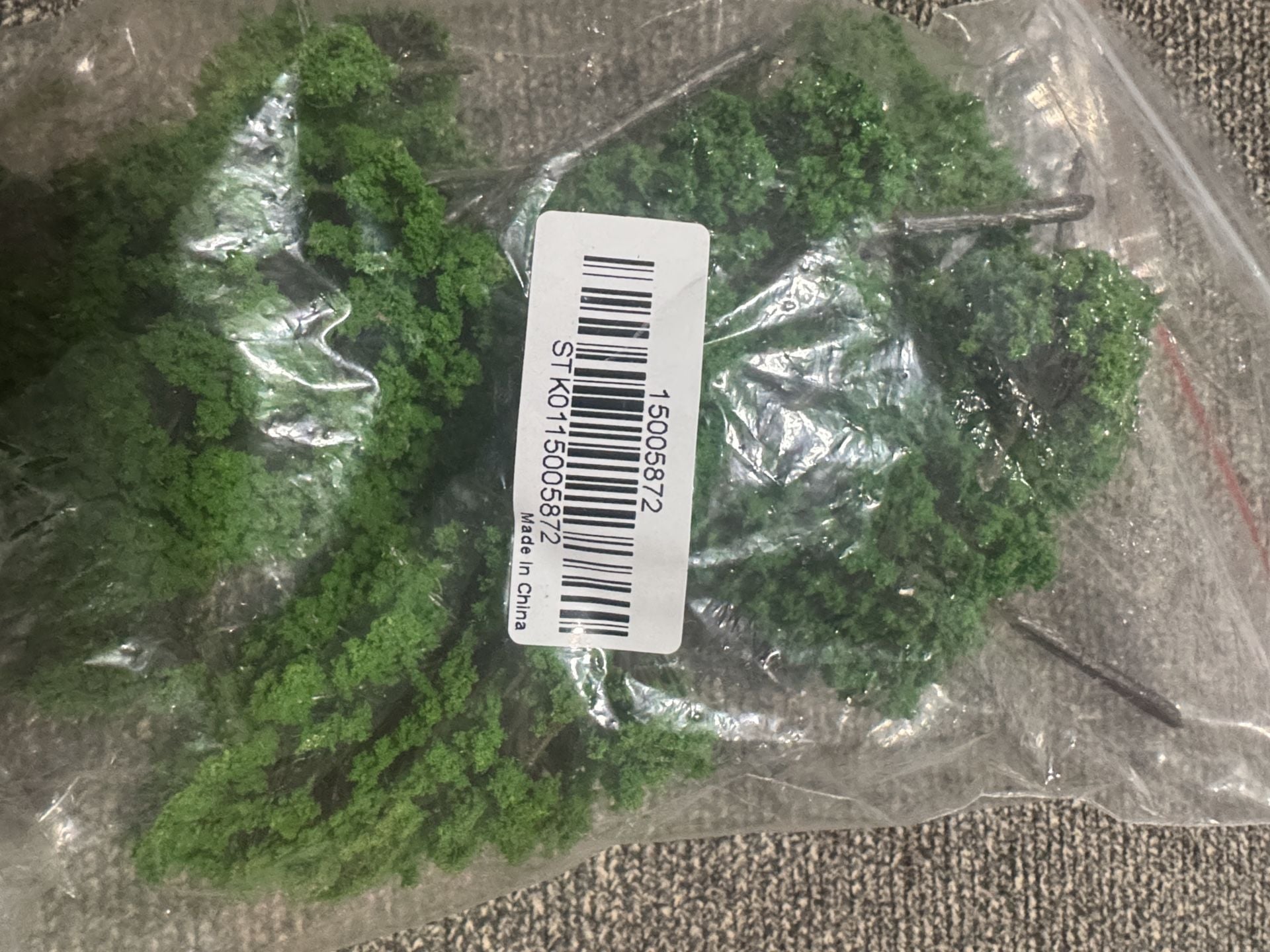Model Railroad Scenery Green Trees Plastic Architecture Diorama Set 3