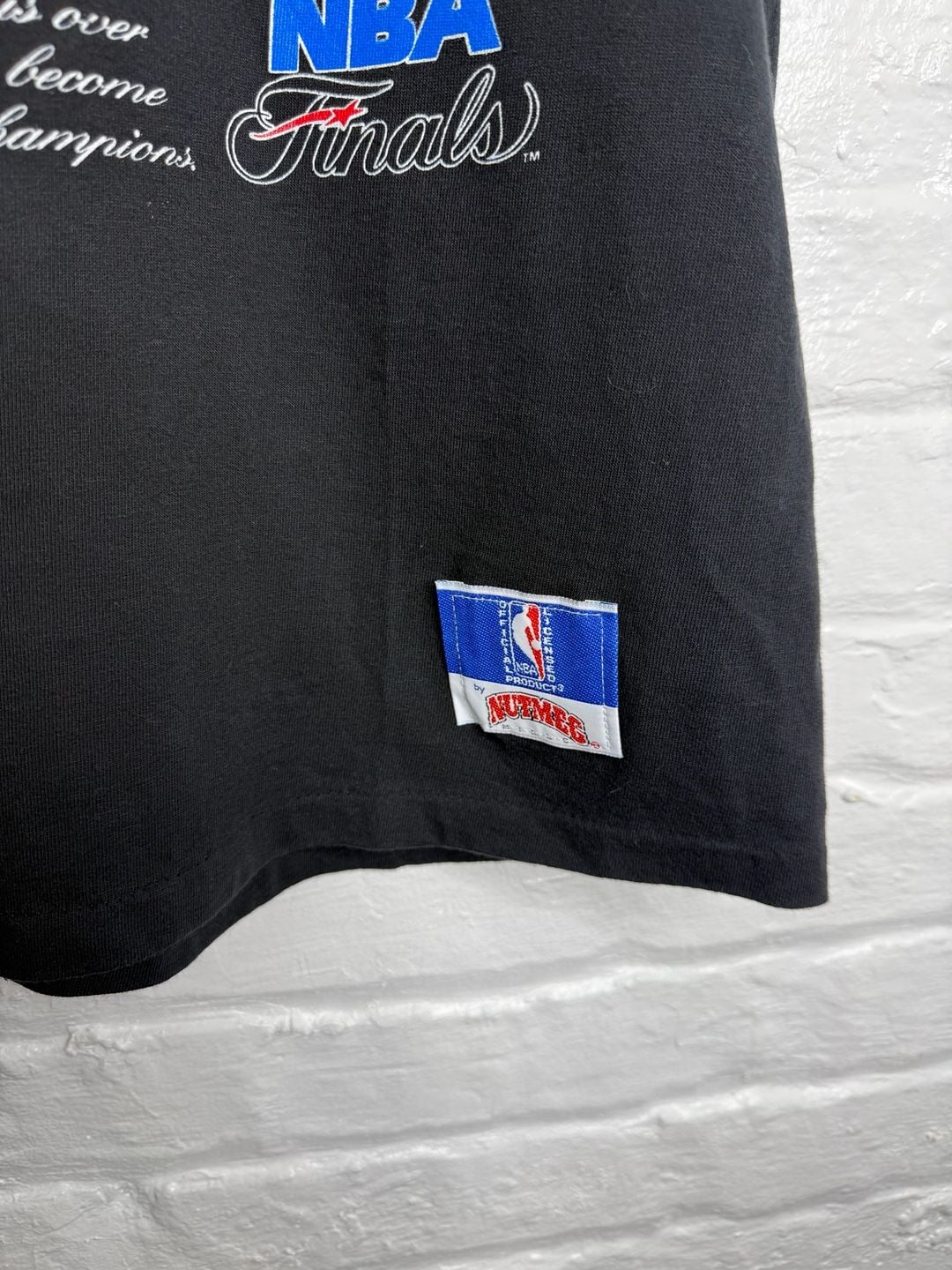 Nutmeg Mills Chicago Bulls 1992 NBA Finals T-Shirt Size L Black 3