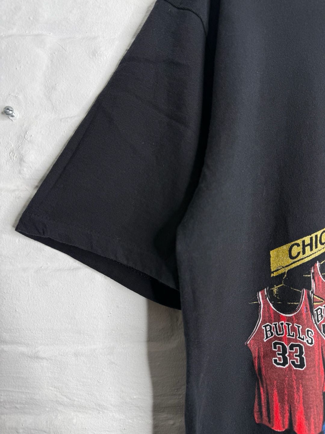 Nutmeg Mills Chicago Bulls 1992 NBA Finals T-Shirt Size L Black 4