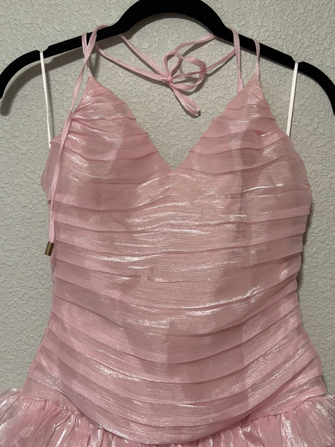 NWT- Party At The Disco Halter Mini Dress Pink 6