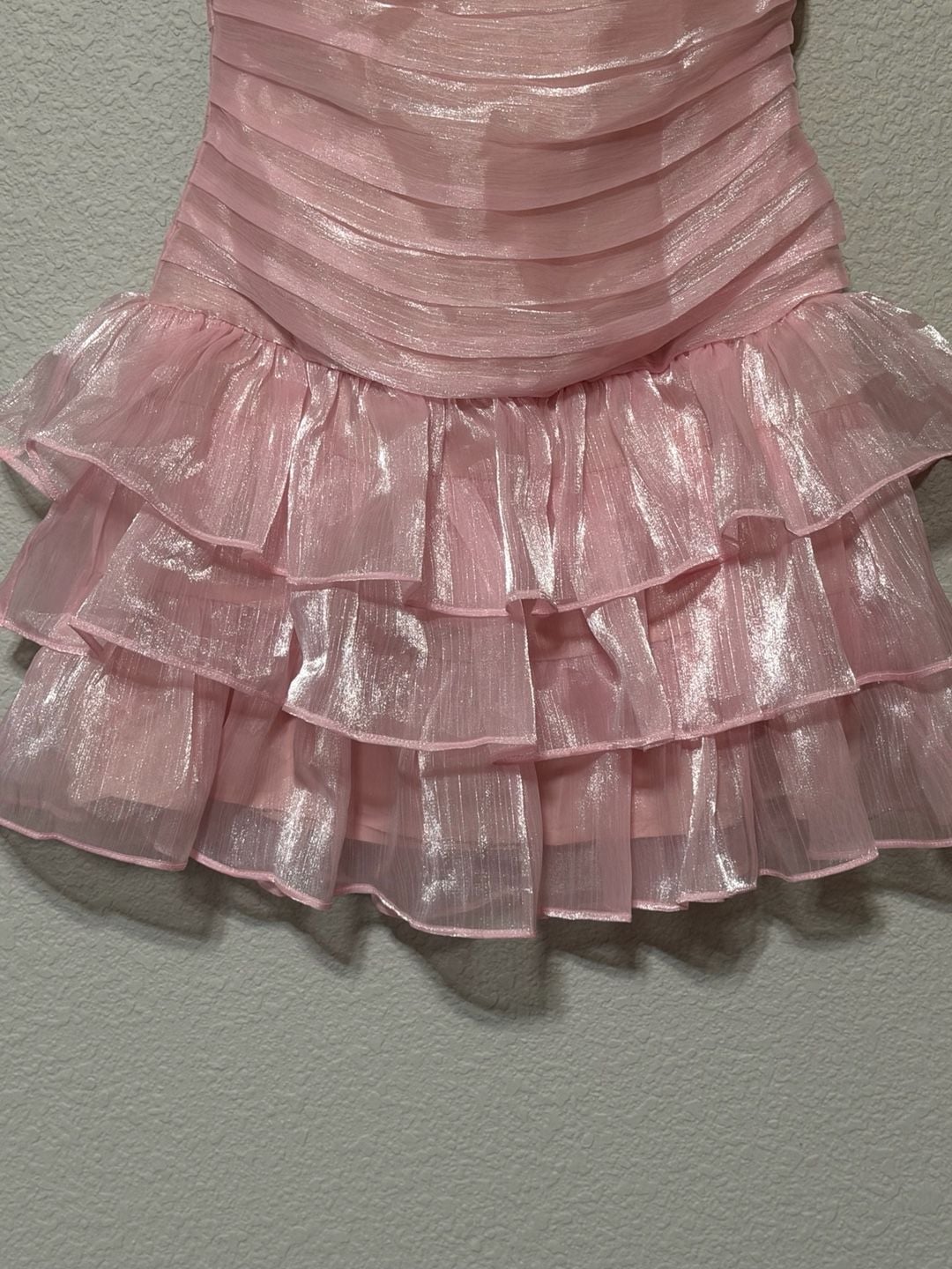 NWT- Party At The Disco Halter Mini Dress Pink 7