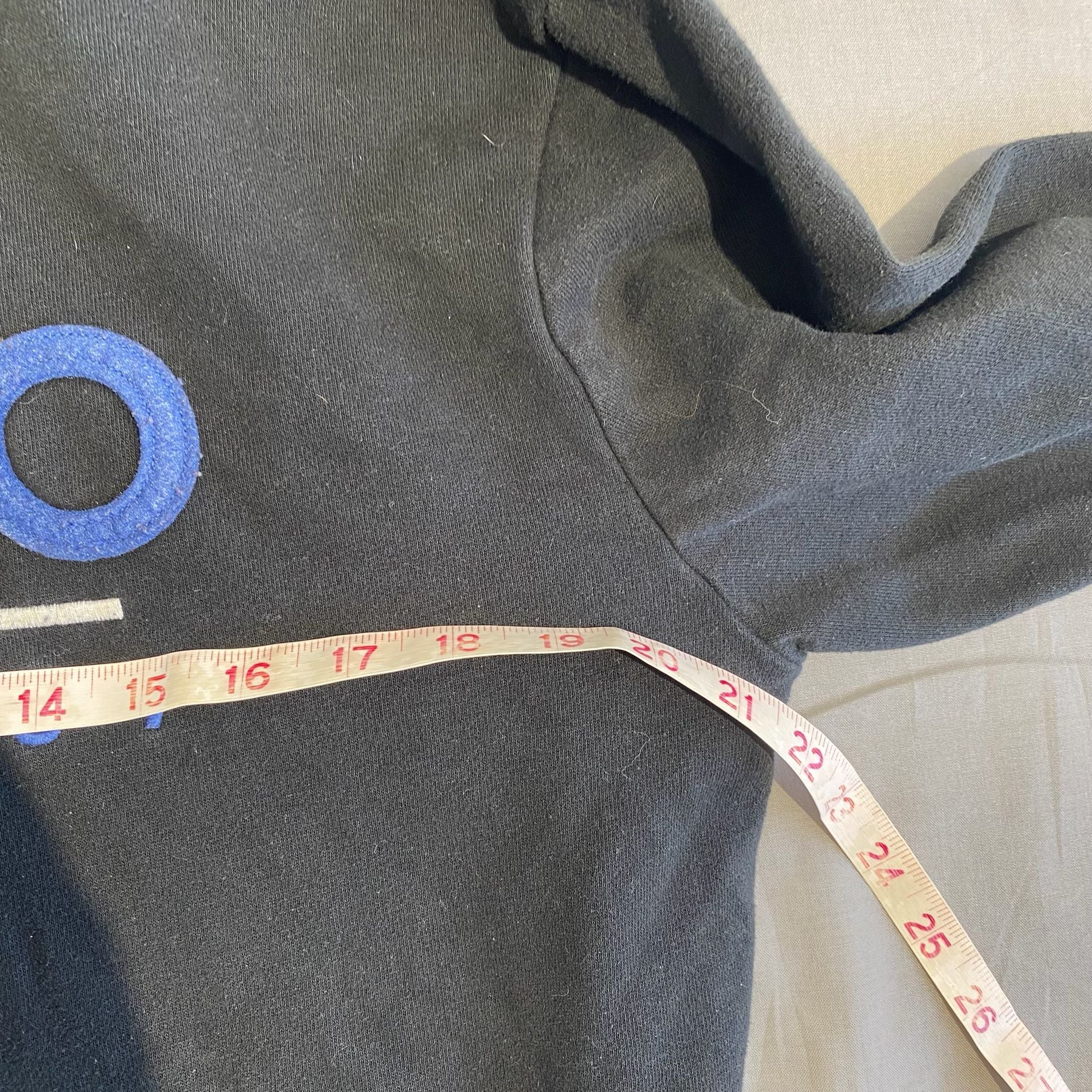 Aeropostale Hoodie Black Blue Logo Sweatshirt 6