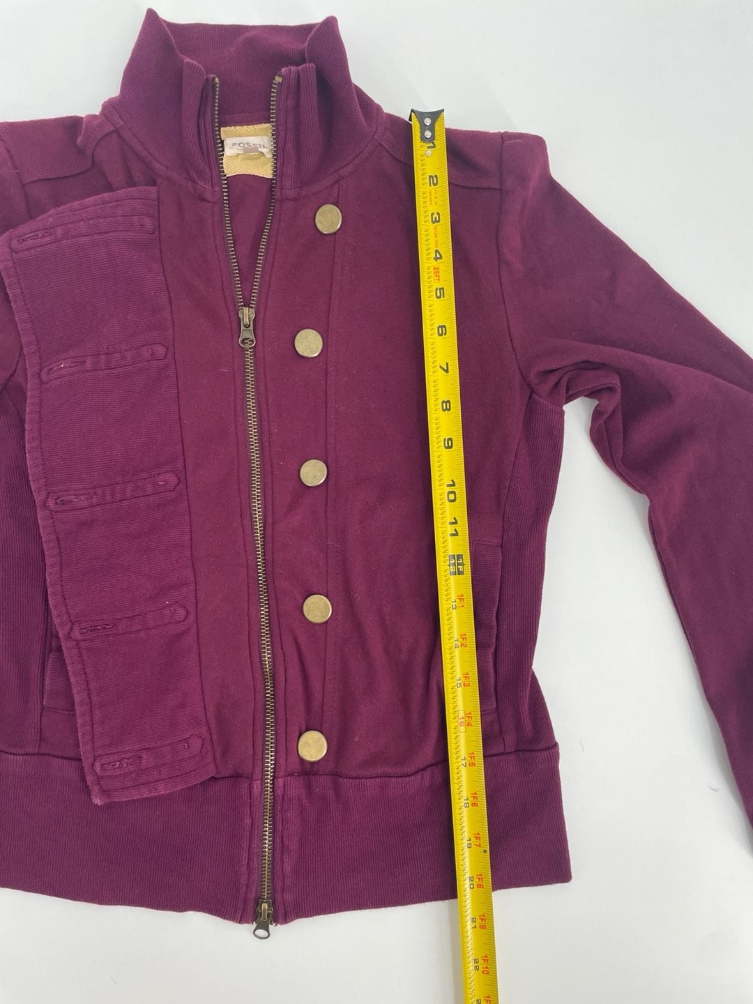 Fossil Purple Military Jacket 8