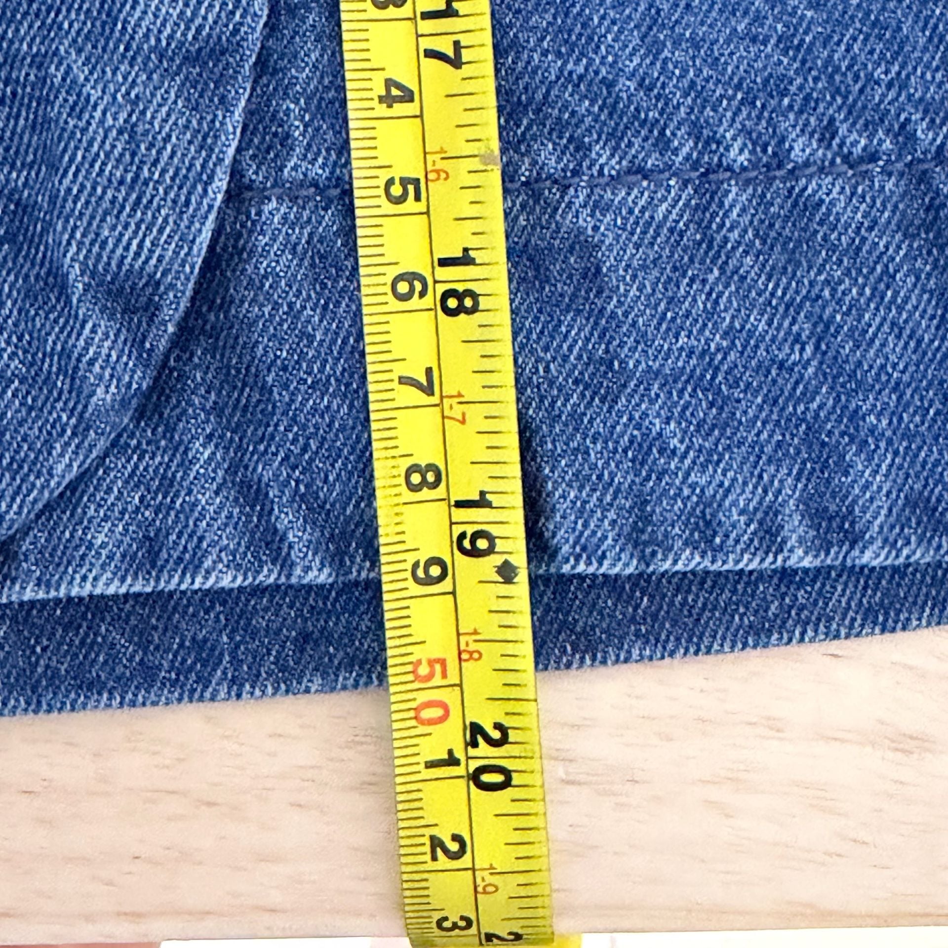 cabi Denim Skirt Size 0 Blue Tie Waist Belted Pocket Mini Skirt 7