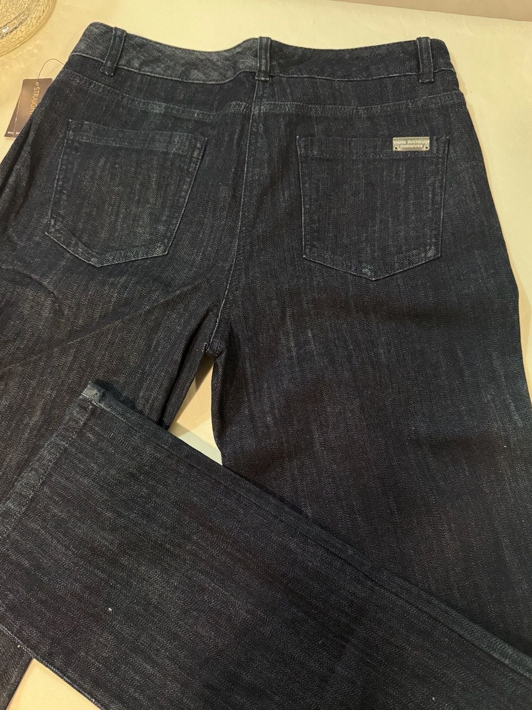 Dana Buchman Signature Dark Wash Straight Leg Jeans Classic Denim Size 12
 7