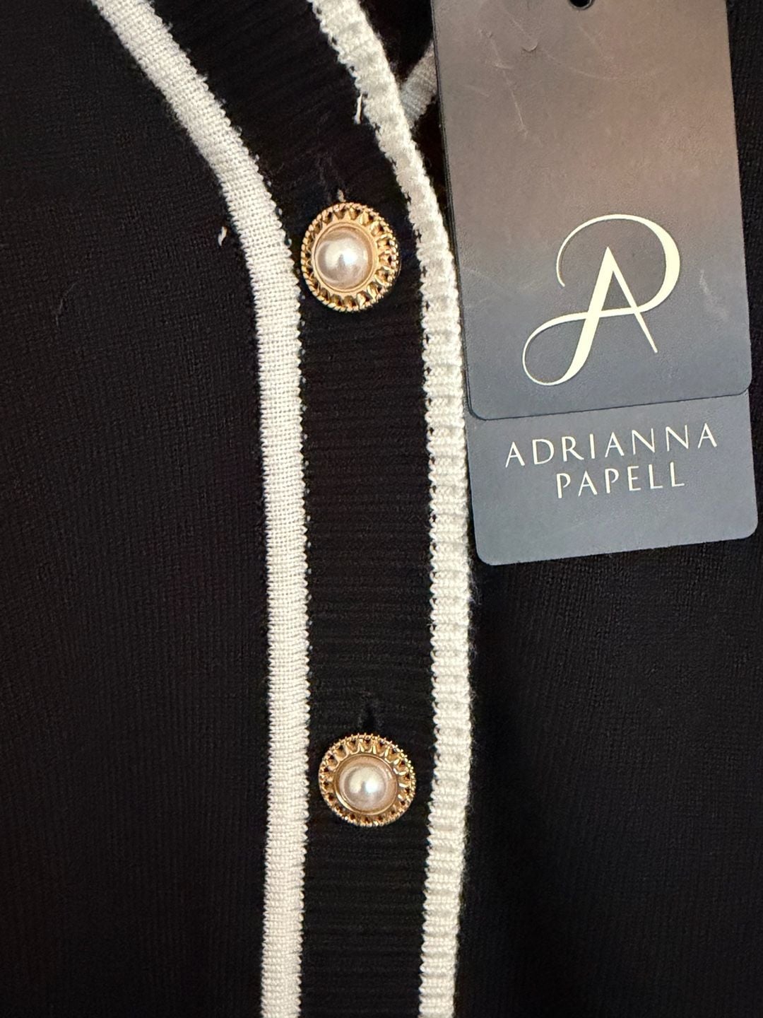 Adrianna Papell Twofer Sweater Size L 6